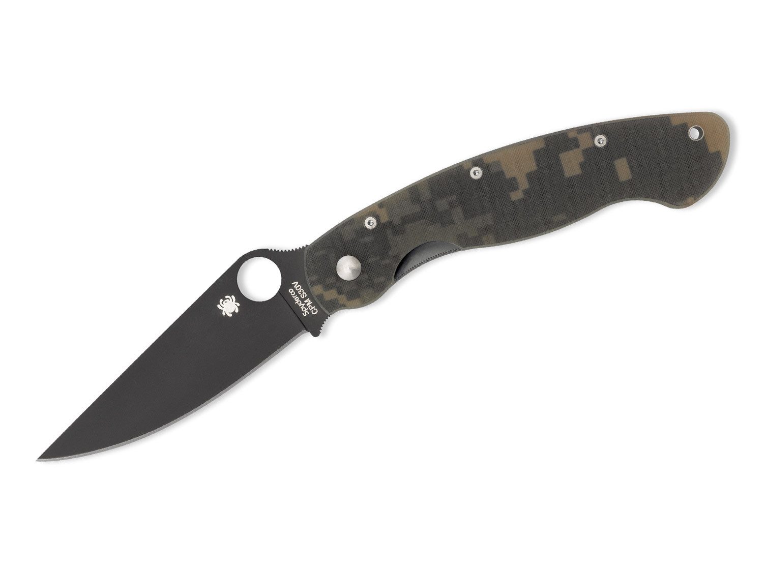 Spyderco Taschenmesser Taschenmesser Military Digital Camo G10 Black