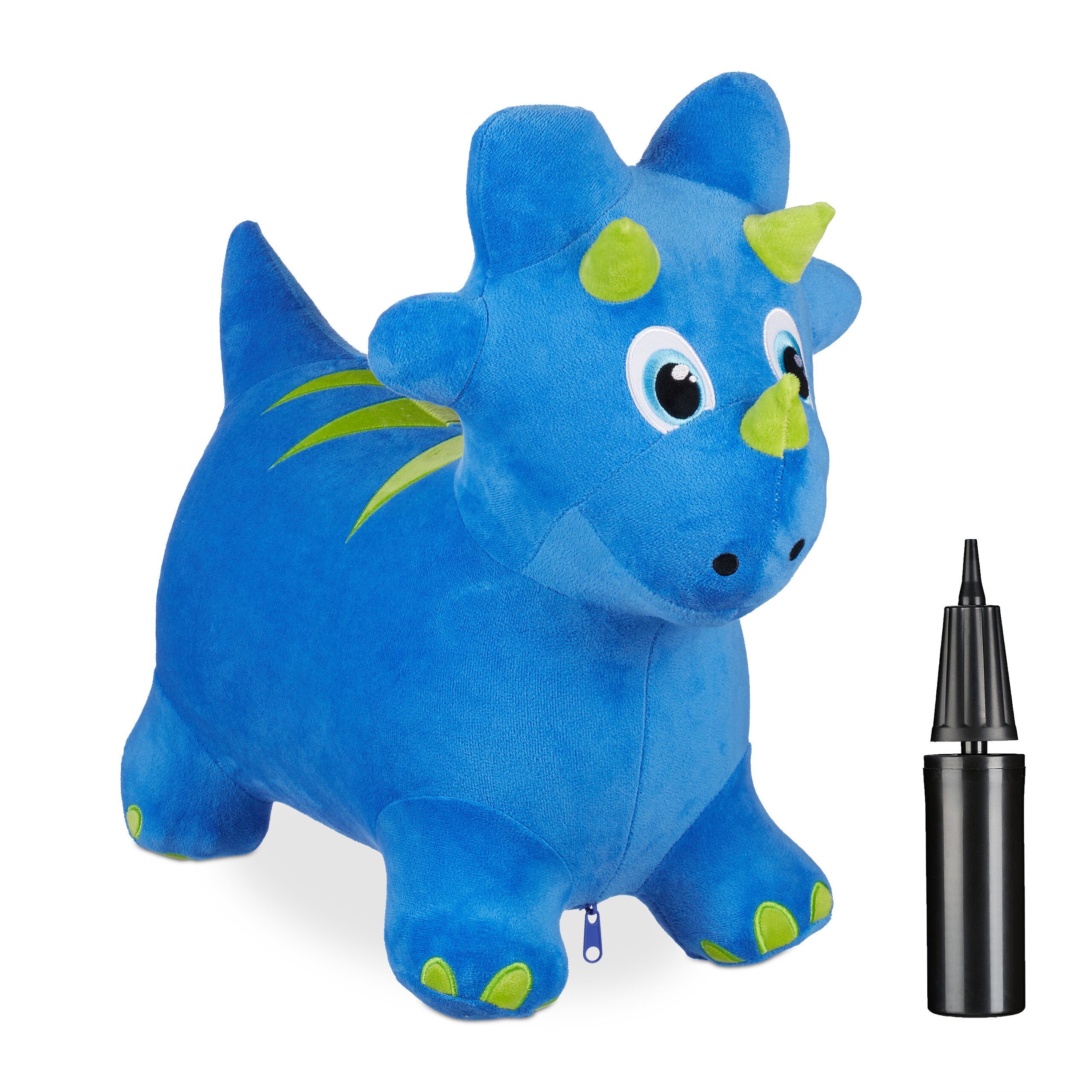 Lampadario Per Bambini Con Paralume Dinosauri – Design Rotondo Bianco/blu, Attacco E27, Dimensioni 126x30 Cm, Per Cameretta