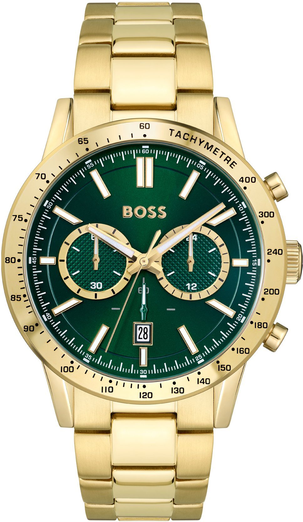 BOSS Chronograph Allure, 1513923, Quarzuhr, Herrenuhr, Armbanduhr, Stoppfunktion, Datum, Tachymeter