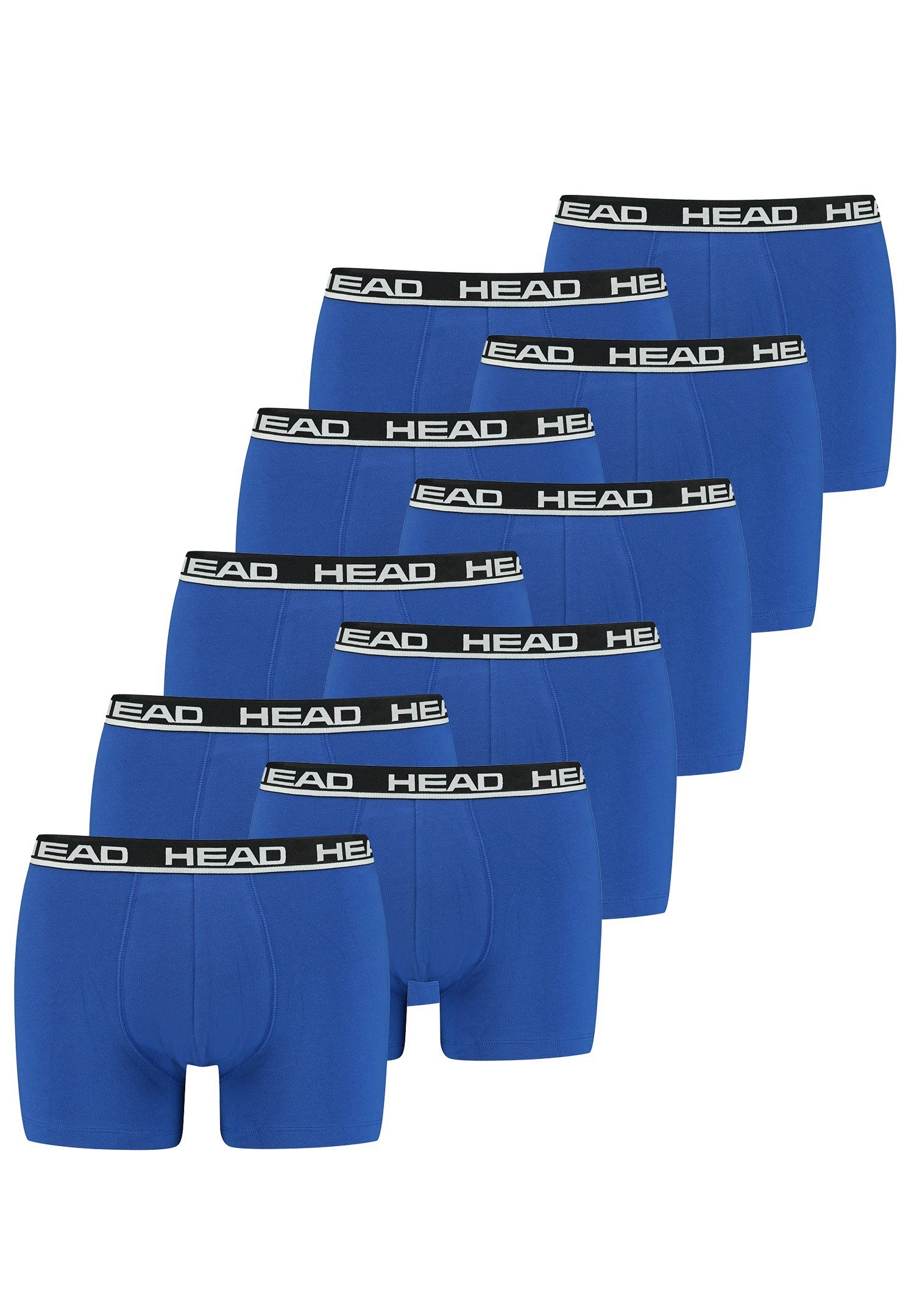 10P Boxershorts Head Basic Blue - Black 10er-Pack) 006 (Spar-Set, Head 10-St., Boxer /