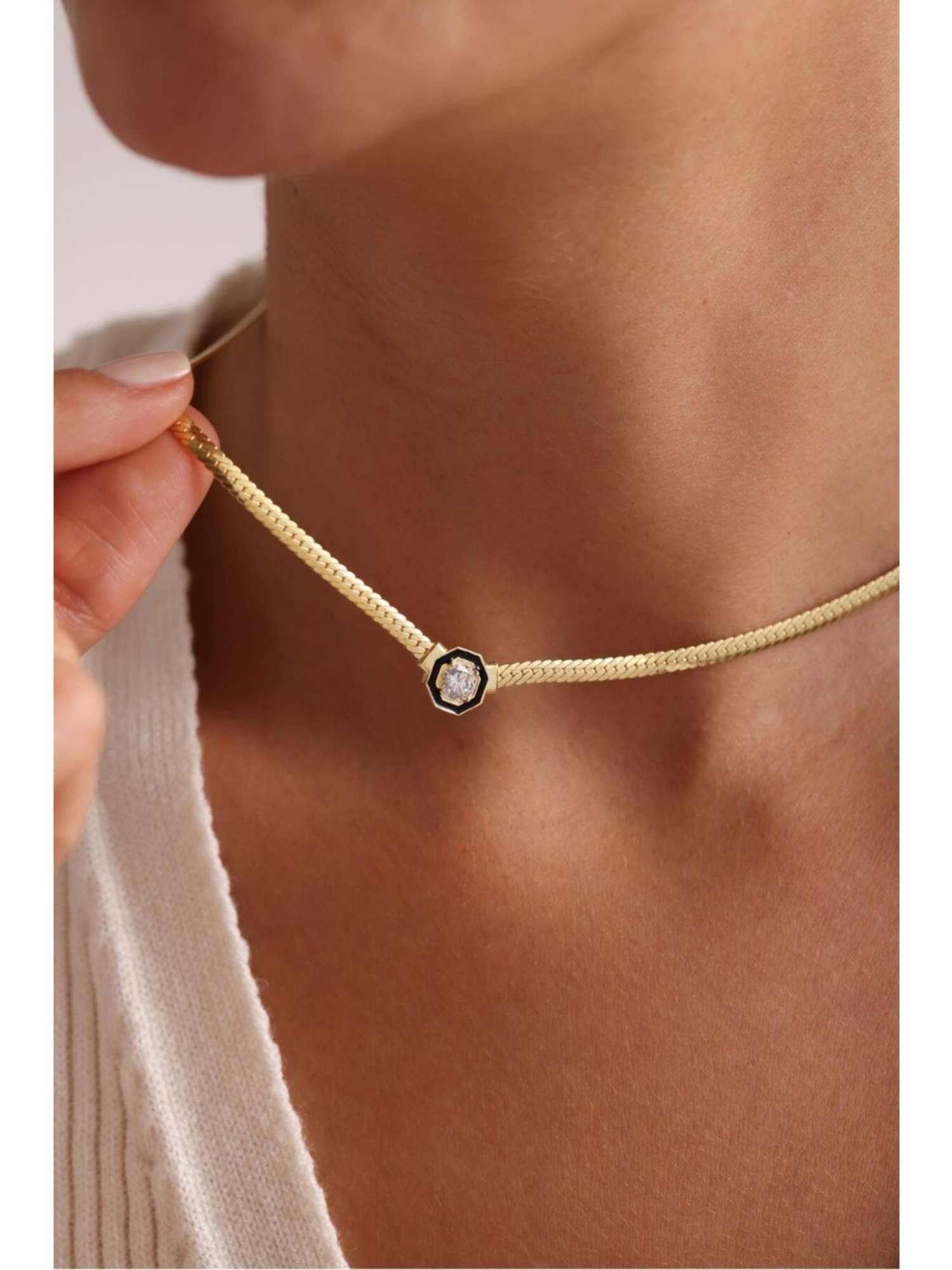 Nisan Kette und Anhänger Set, 925er Silber Halskette mit Goldbeschichtung u günstig online kaufen