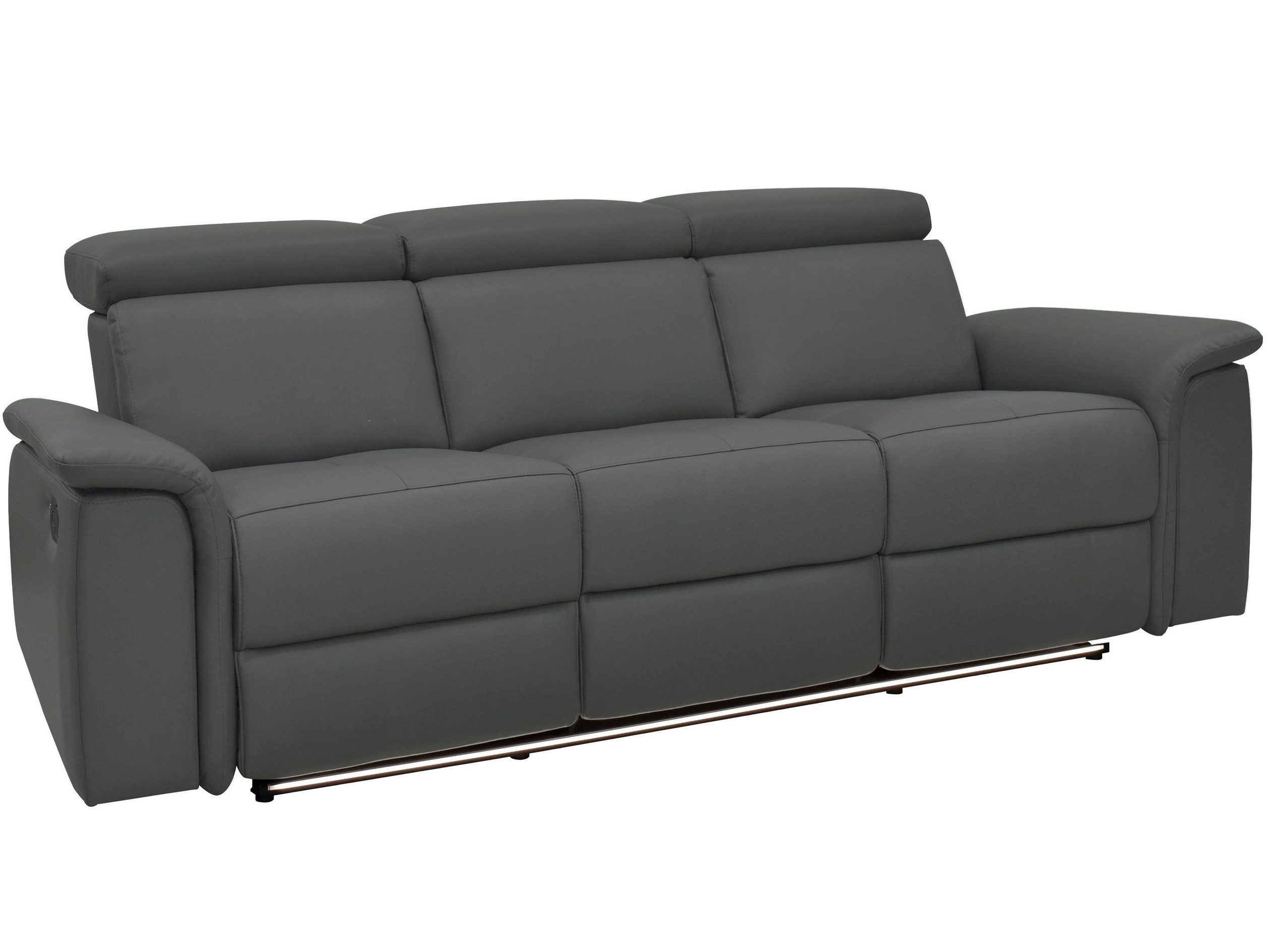 loft24 3-Sitzer Penelope, 1 Teile, Sofa, Couch, elektrische Relaxfunktion, USB Anschluss, Lederoptik