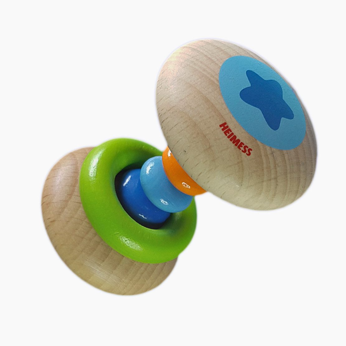 HEIMESS Greifling Stielgreifling Regenbogen klein (packung, 1-tlg., set), Leicht zu halten, angenehm zu schütteln, spannend zu entdecken