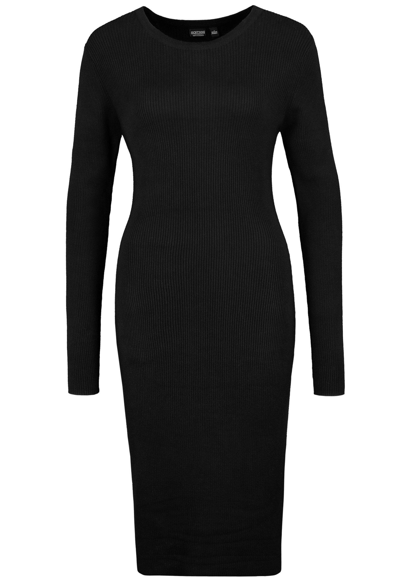 Eight2Nine Shirtkleid Geripptes, figurbetontes Outfit mit langen Ärmeln (lang, 1-tlg) D93050Z30372A_Dresses