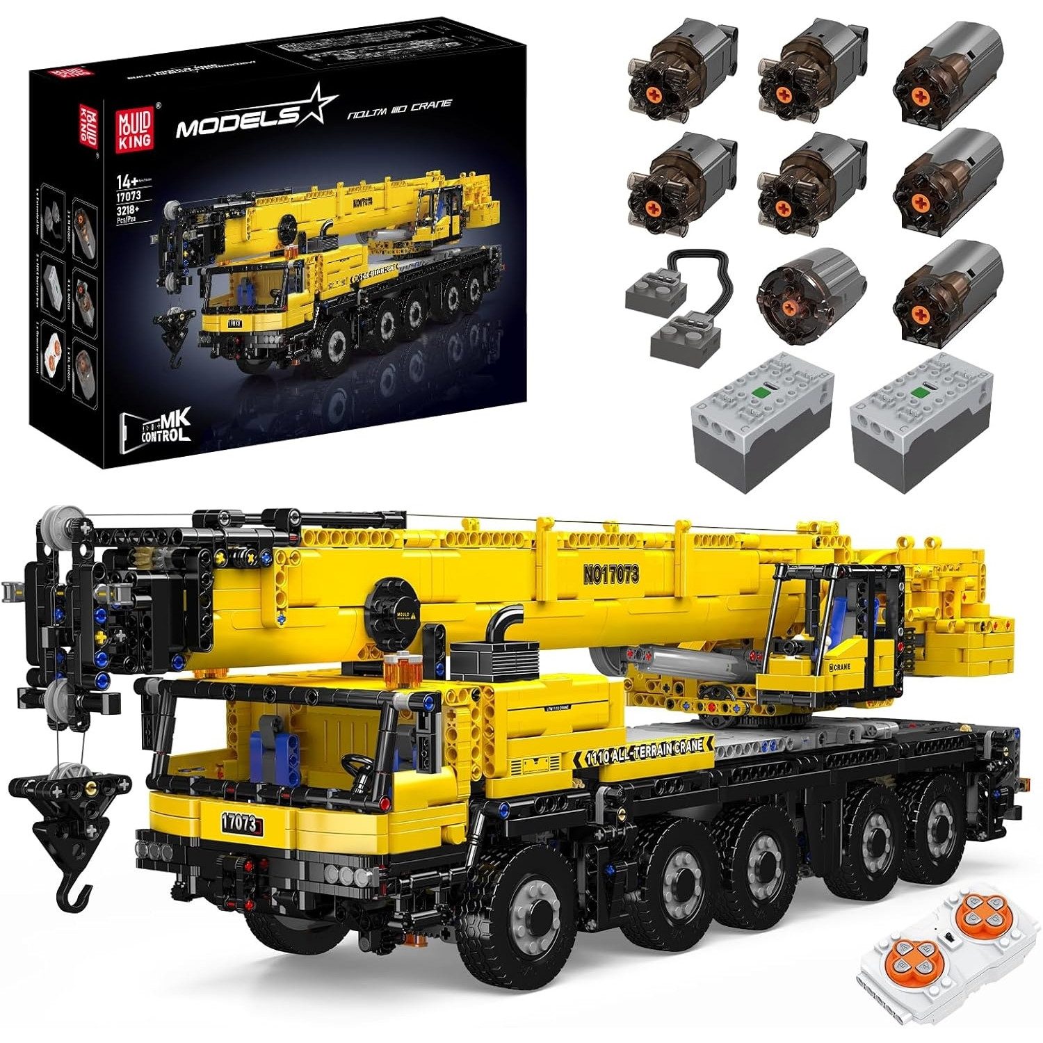 Mould King 17073 RC Mobiler Kran LTM 1110 Konstruktionsspielsteine