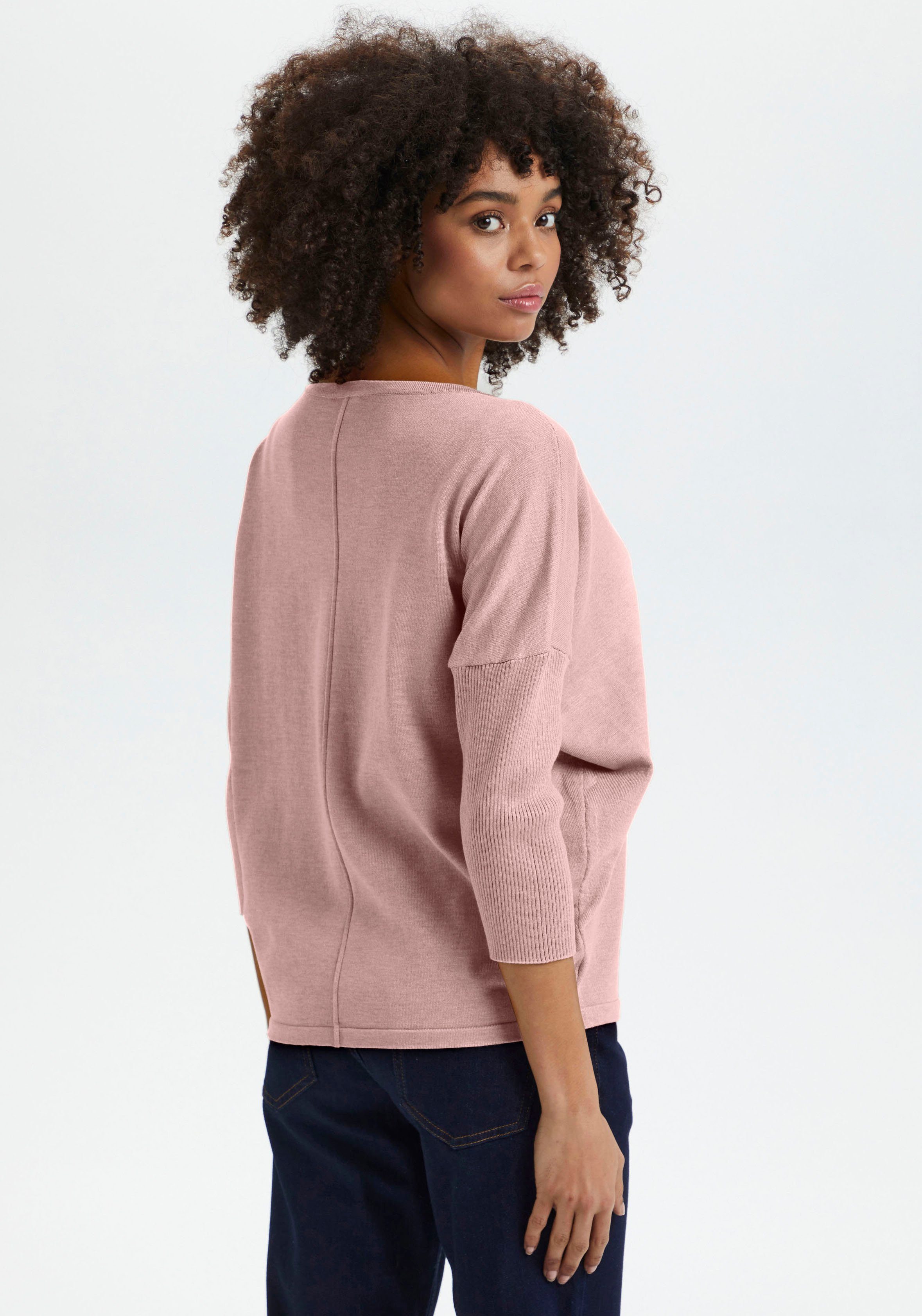 Saint Tropez Rundhalspullover A2561, MilaSZ R-Neck günstig online kaufen