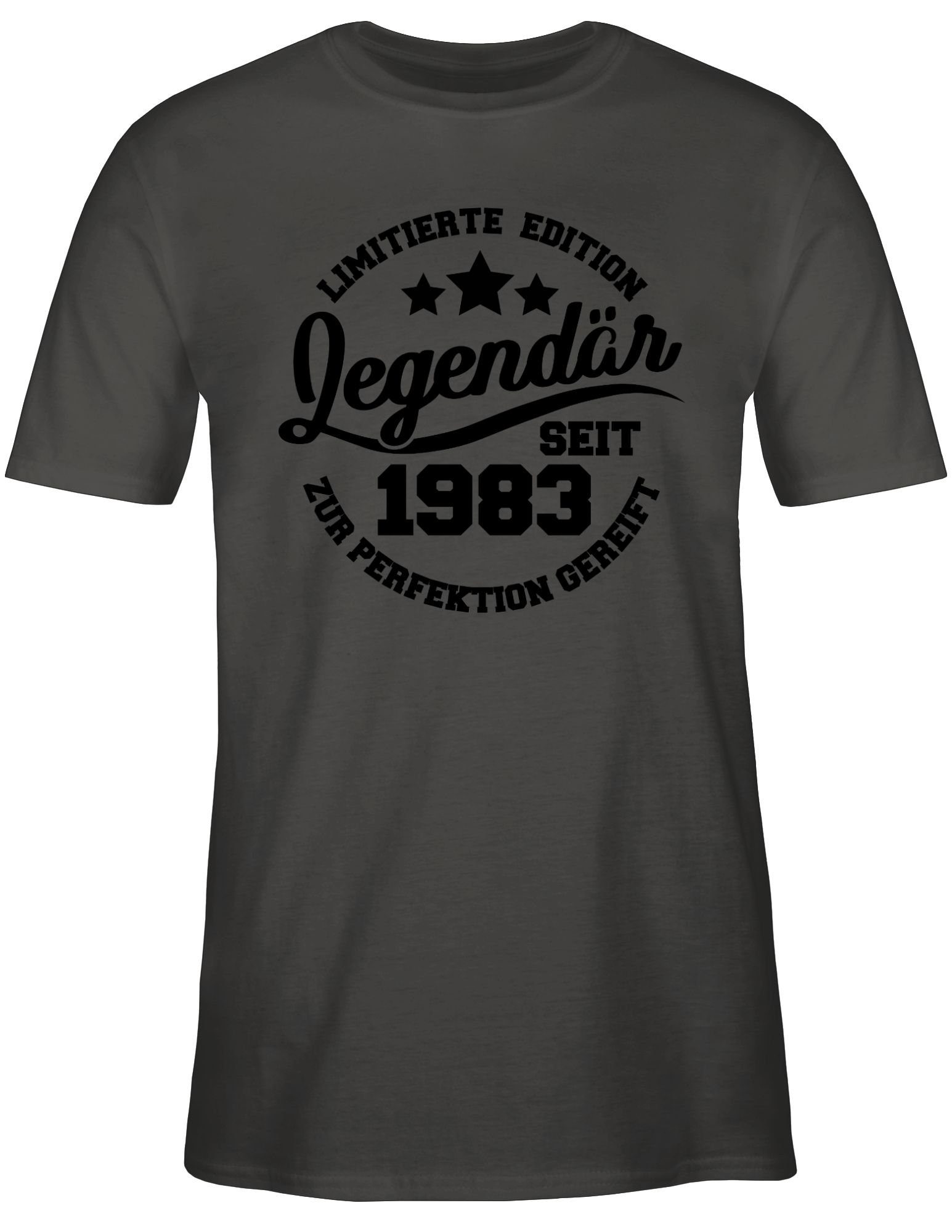 Geburtstag Shirtracer 1 40. 1983 seit Dunkelgrau Legendär T-Shirt