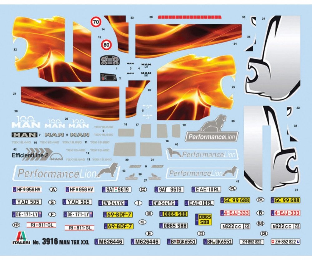 Italeri Modellbausatz Italeri 1:24 MAN TGX XXL D38 E6 Edition