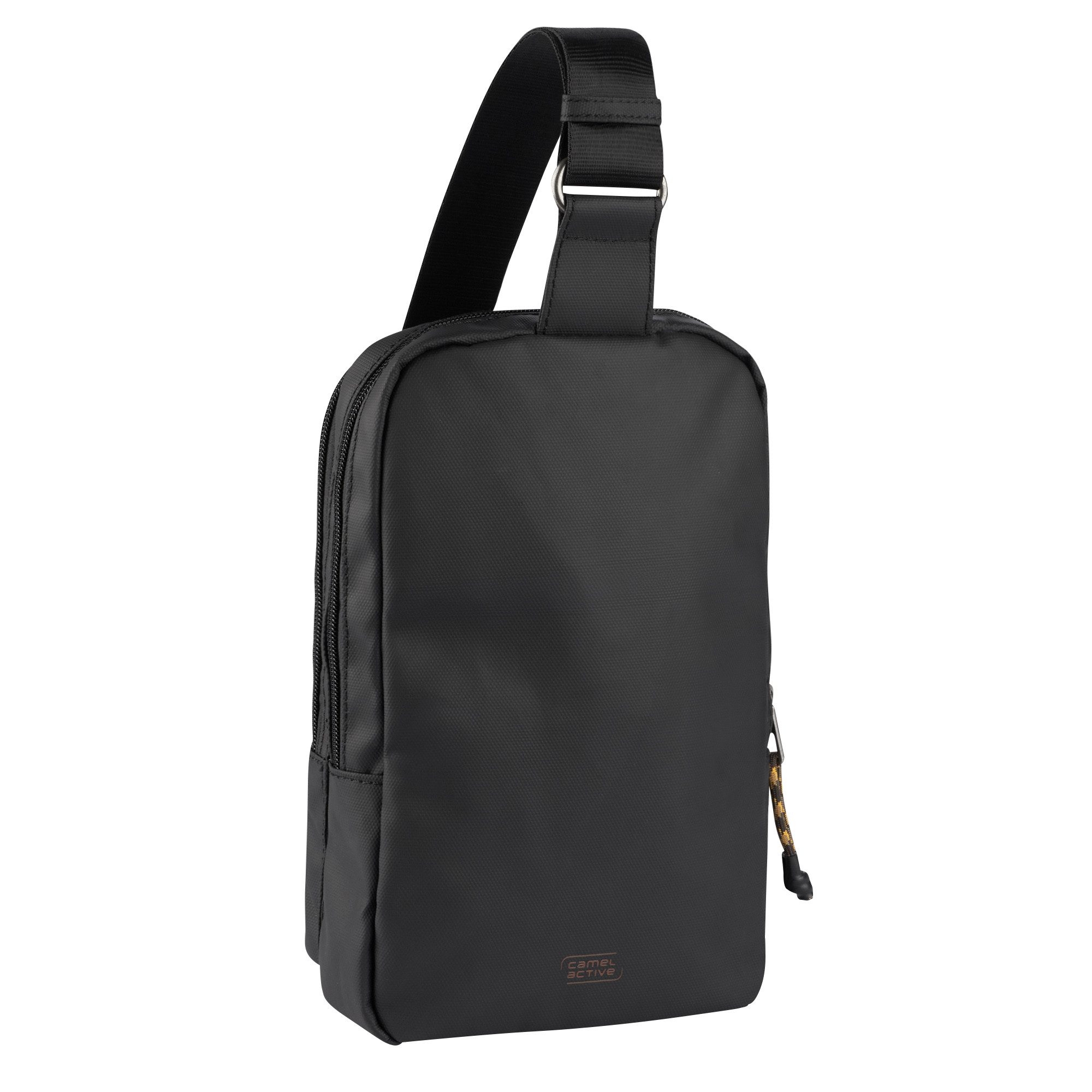 camel active Cityrucksack Explore, wasserabweisendes recyceltes Nylon und reflektierende Reißverschlüsse