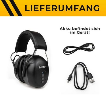 EARMUFF Kapselgehörschutz EARMUFF 31dB Bluetooth/AUX, (1 St)