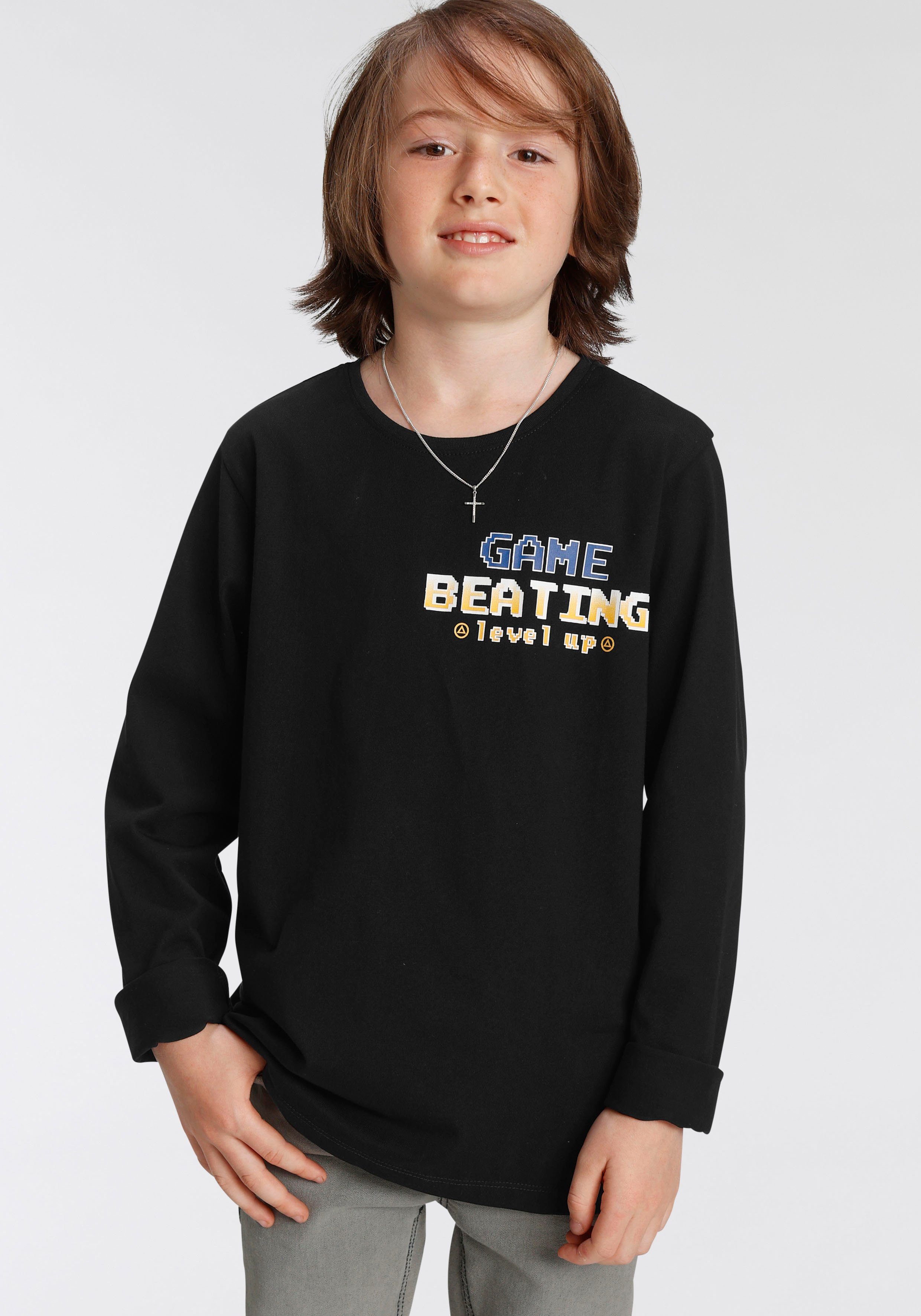 GAME KIDSWORLD (Packung, 2-tlg) Langarmshirt BEATING