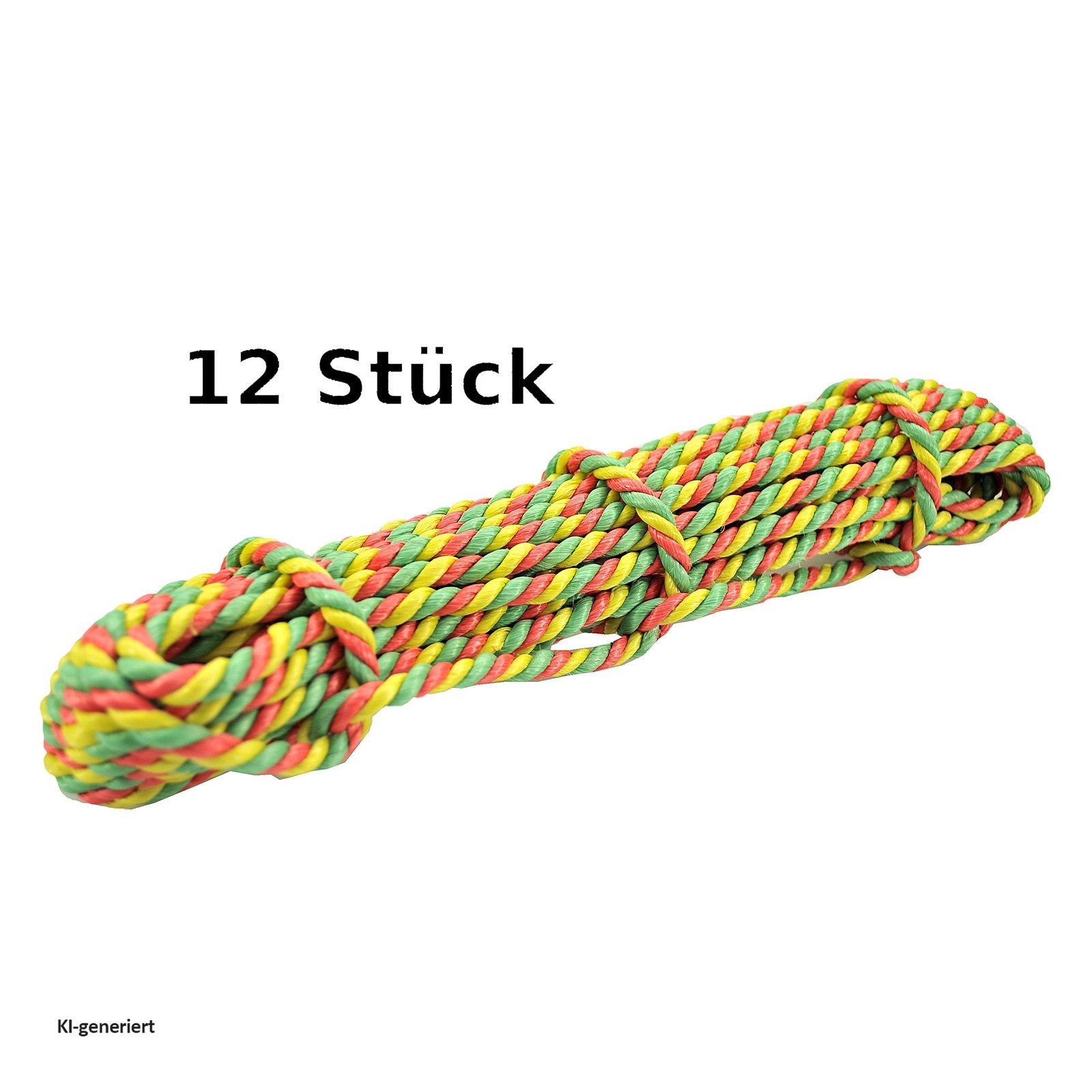 HTI-Line Seil Vielzweckseil 12-teilig (Set, 12-tlg., 12 Allzweckseile), Universalseil Leine