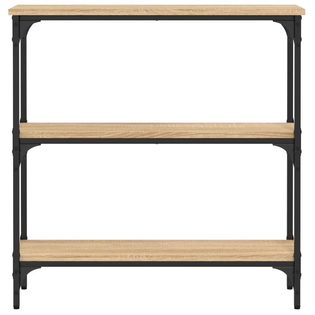 vidaXL 75x22,5x75 Konsolentisch (1-St) Holzwerkstoff cm Beistelltisch Sonoma-Eiche