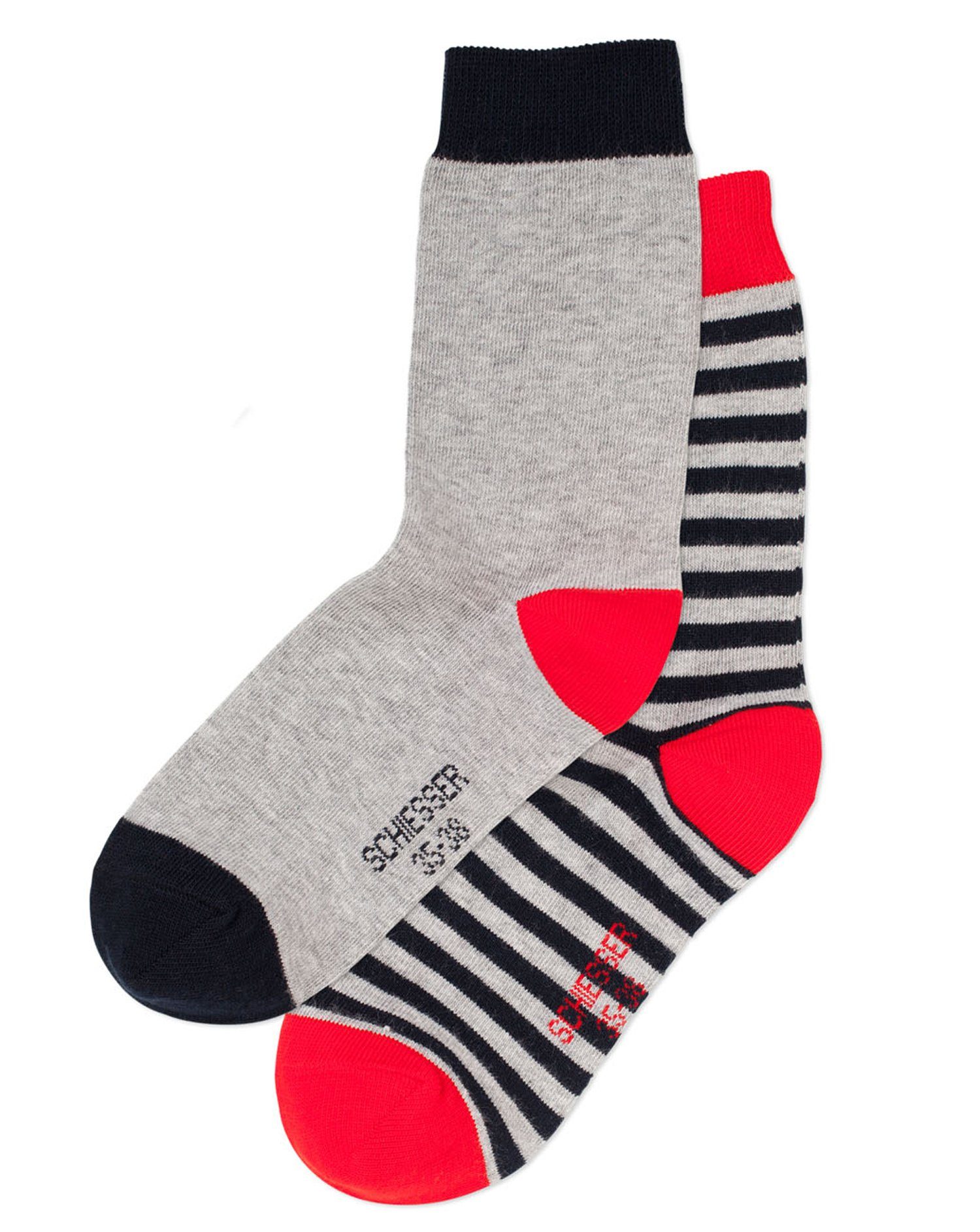 Schiesser Langsocken 142317 (Packung, 2-Paar, 2 Paar) Kinder Socken, Jungen & Mädchen mit Baumwolle, Kindersocken