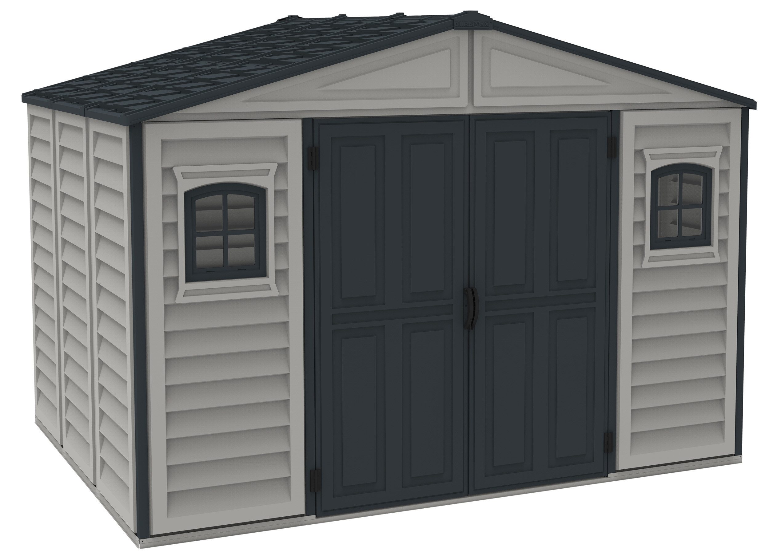 DURAMAX Gerätehaus Kunststoff Gerätehaus 325x247 Gartenhaus Drehtüren, (1 St)