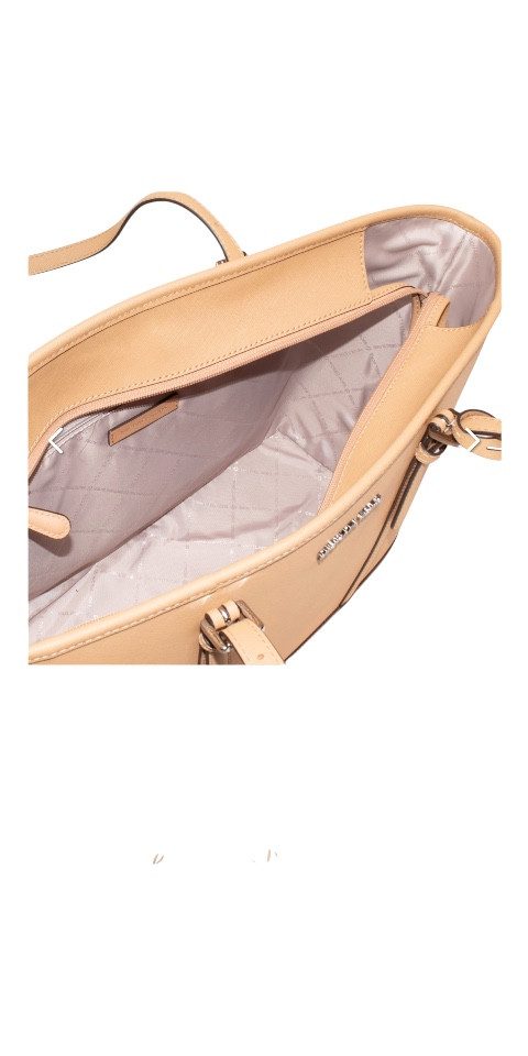 MICHAEL KORS Handtasche Michael Kors Jet Set Travel Large Shoulder Bag Peanut Saffiano Leder