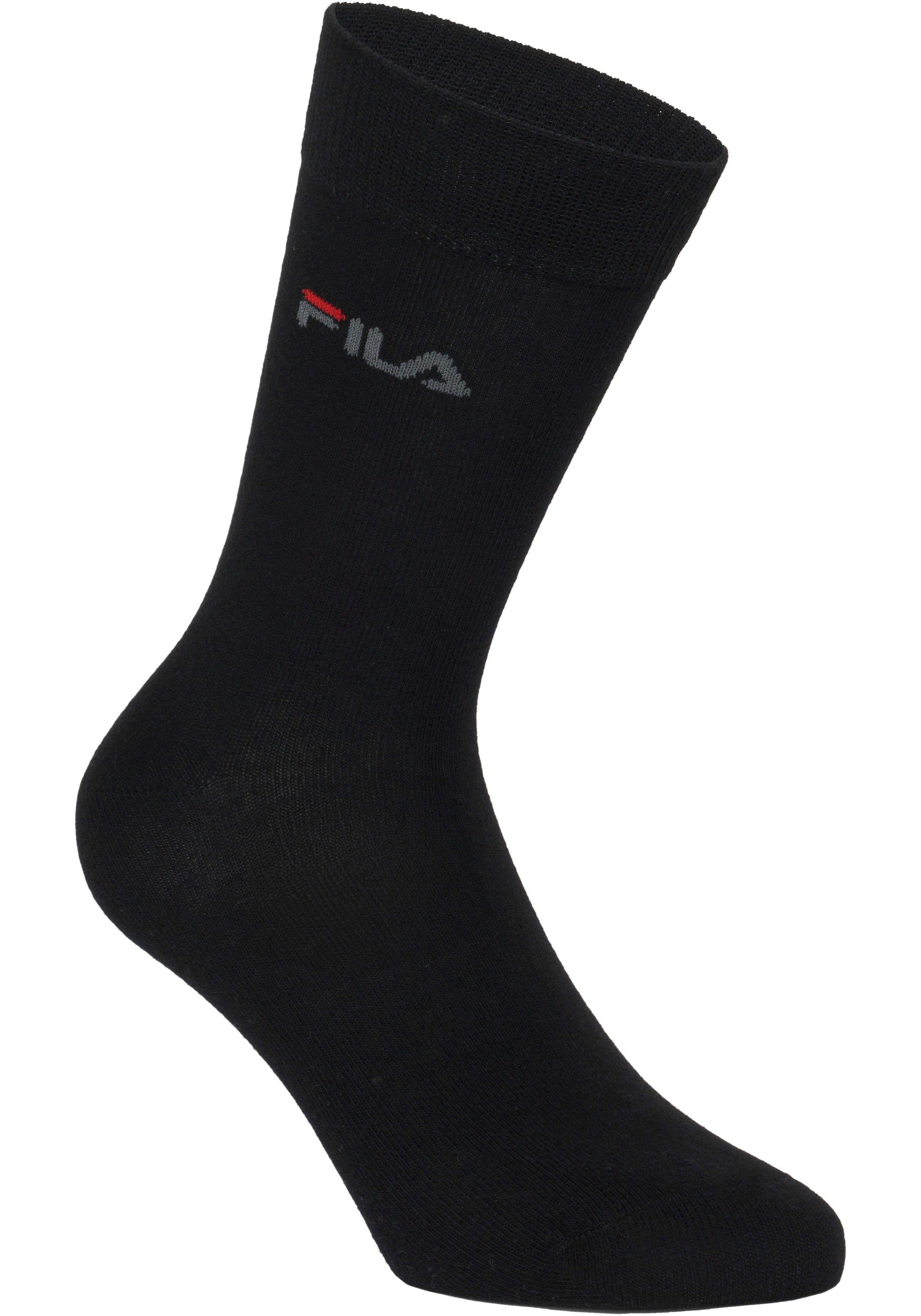 Fila Socken UNISEX LIFESTYLE PLAIN SOCKS (6-Paar, 6 Paar) mit eingestrickem Logo
