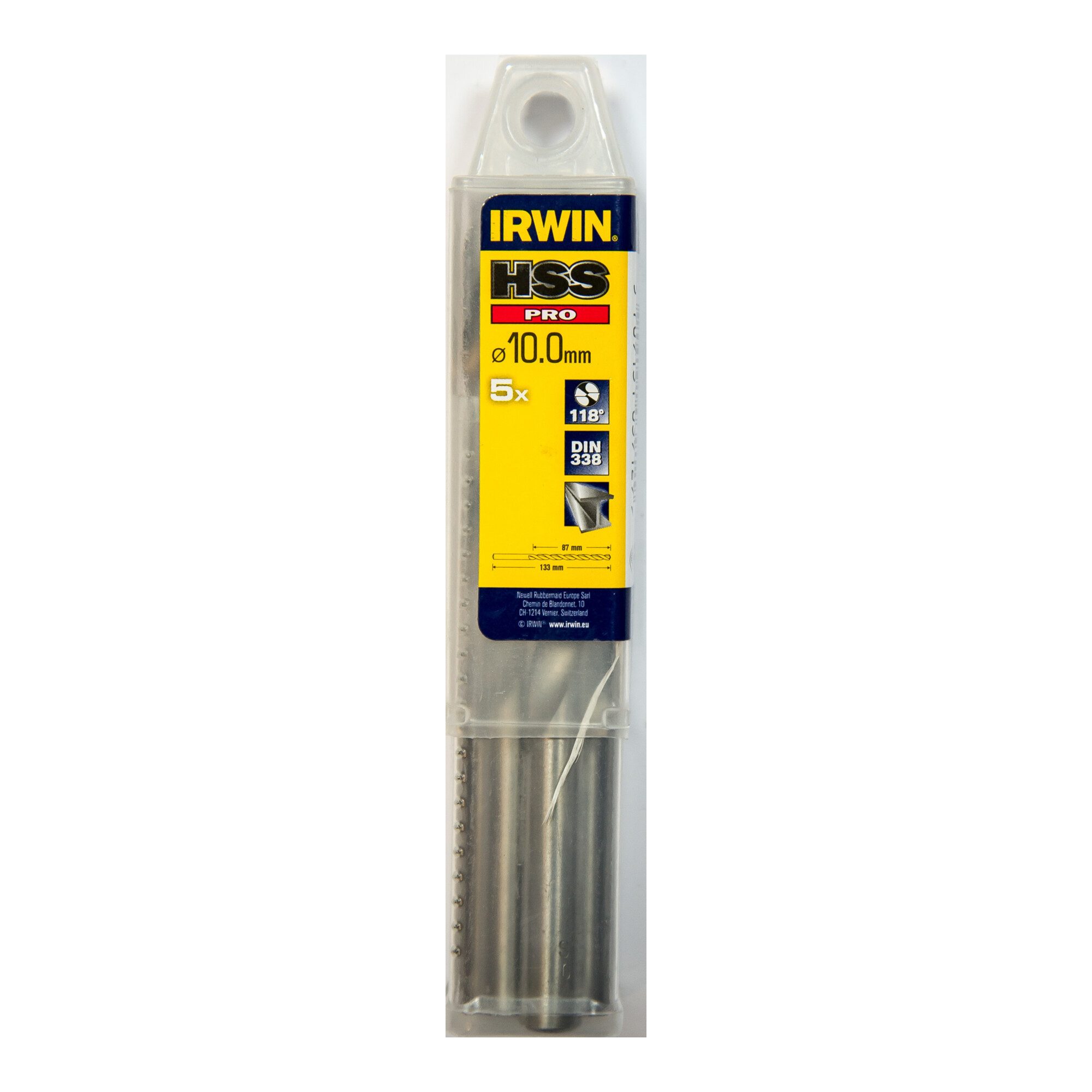 IRWIN Metallbohrer Irwin Metallbohrer HSS 10,0x133x87mm 5 Stk