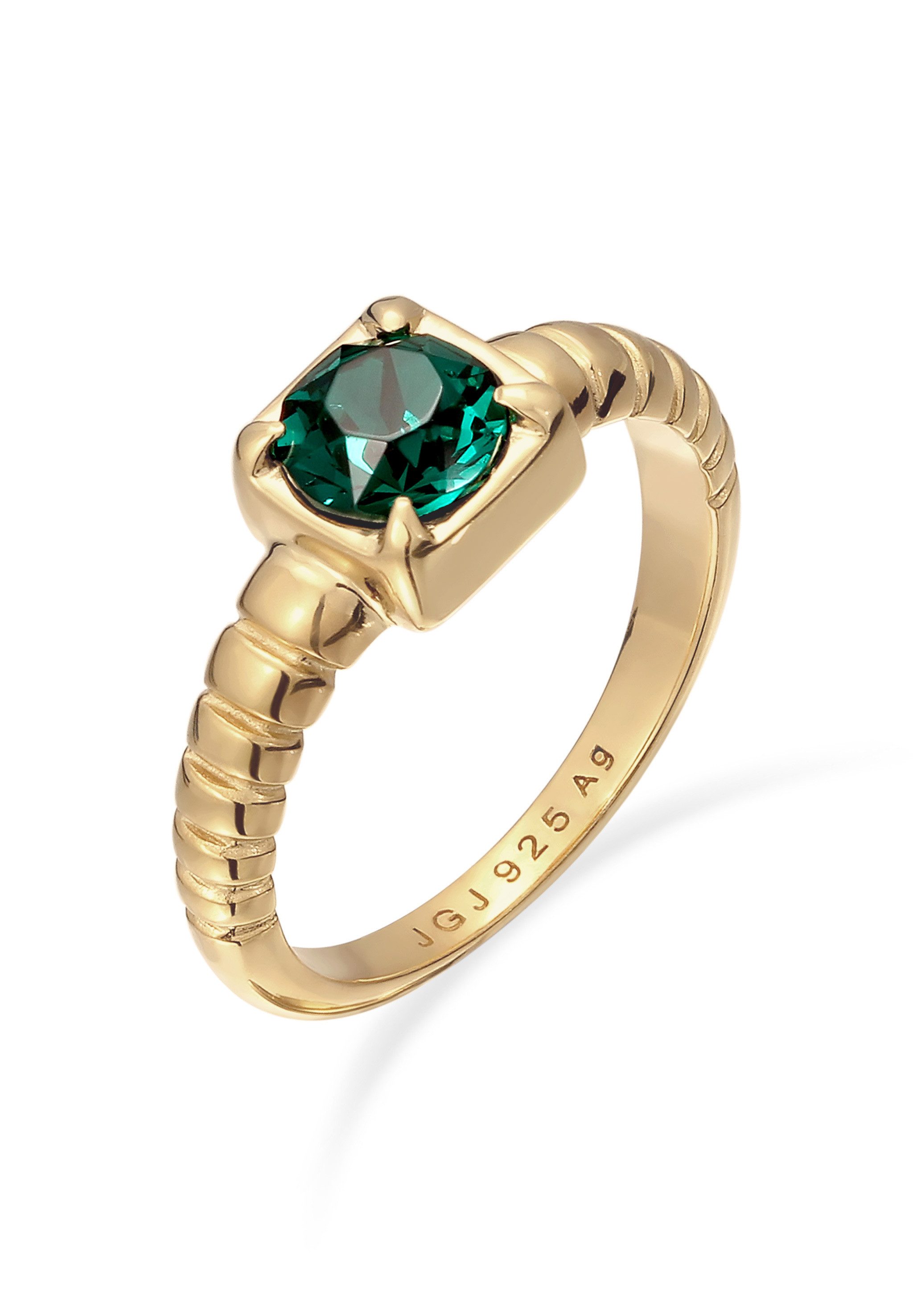 Fingerring Kristalle von Swarovski® Weiß 925 Sterling Silber