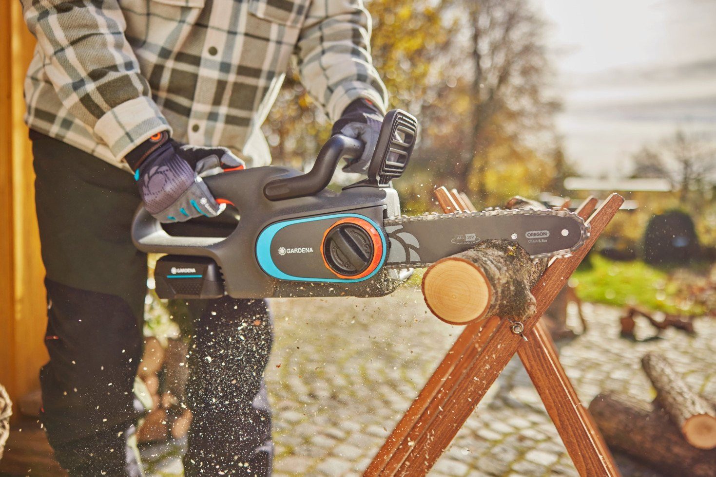 GARDENA Akku-Kettensäge Gardena Akku-Kettensäge PowerSaw 250/18V Solo, Ohne Akku