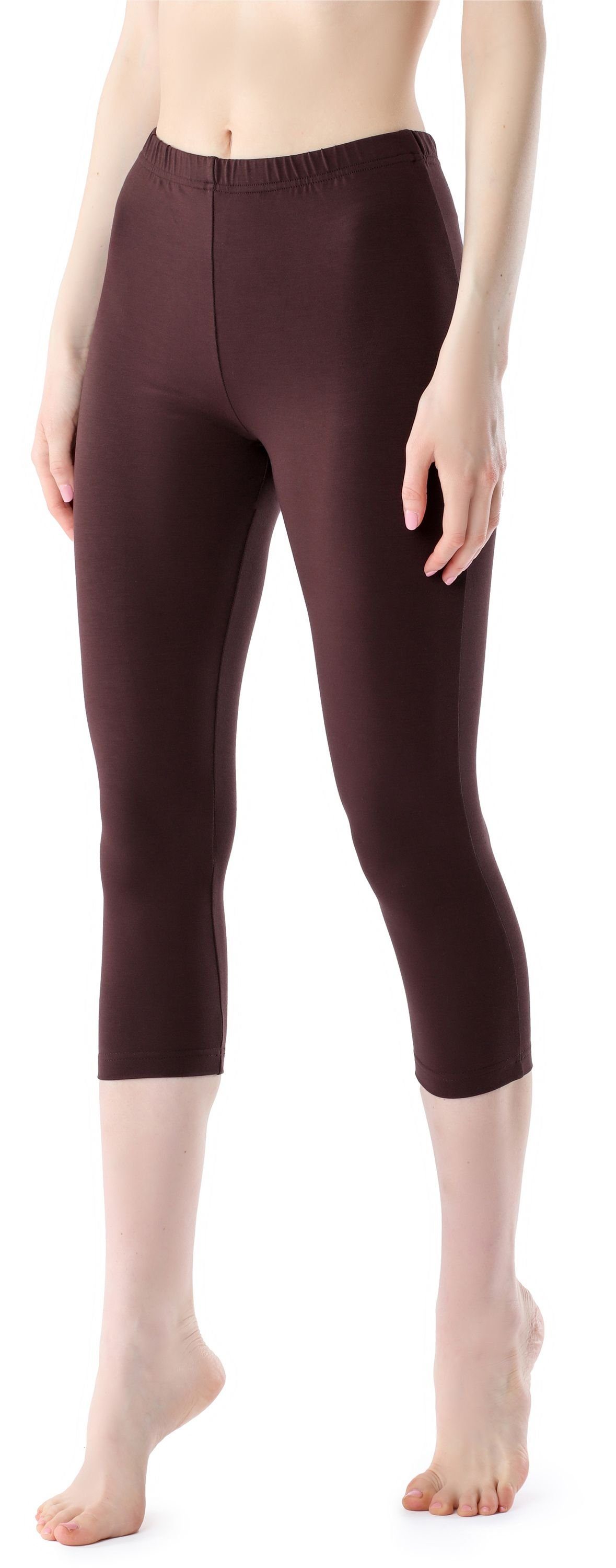 Bellivalini Leggings Damen Leggings 3/4 aus Viskose BLV50-204 (1-tlg) elastischer Bund