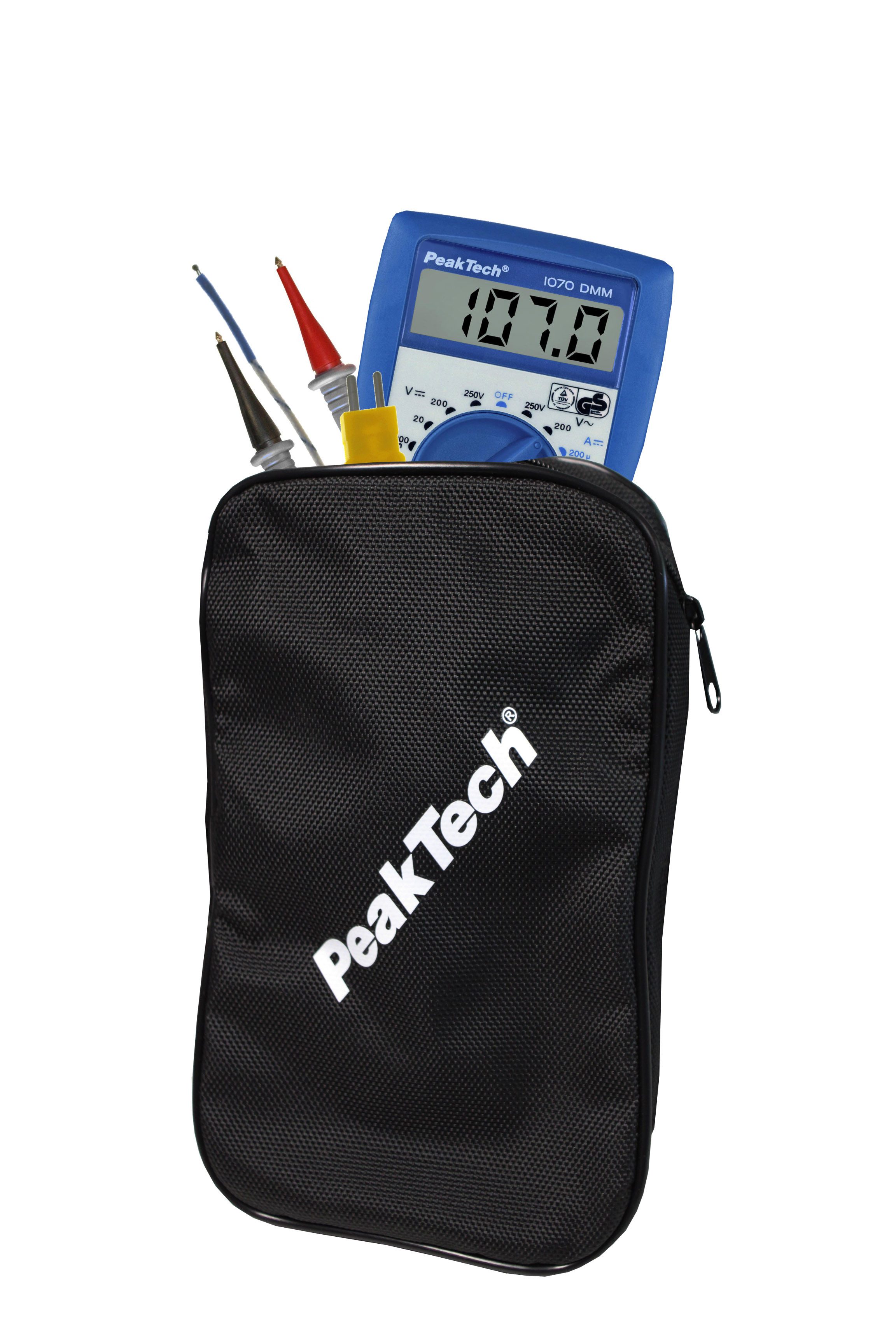 PeakTech Werkzeugtasche Universal-Bereitschaftstasche 125 x 195 x 55 mm