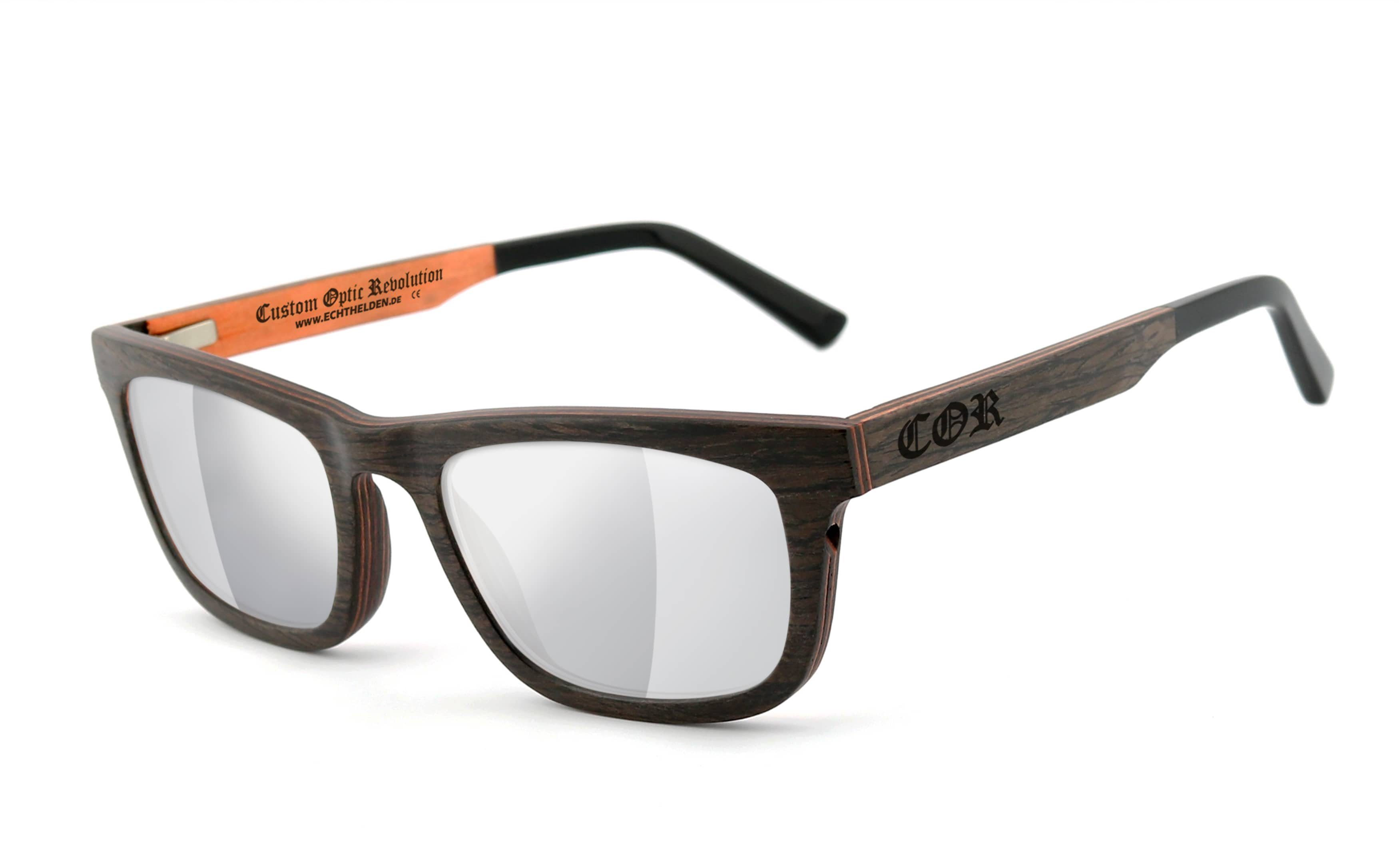 COR Sonnenbrille 017 Qualitätsgläsern HLT® aus mit Holz
