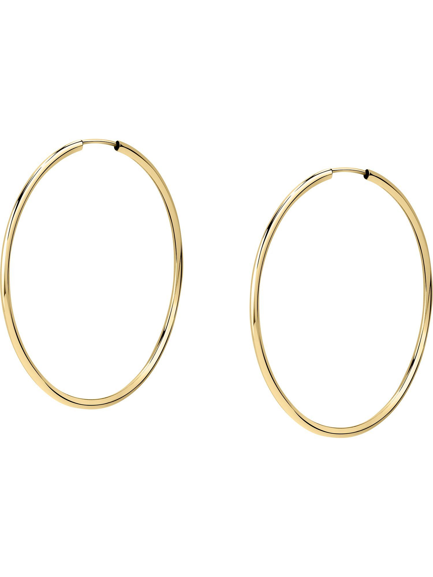 Paar Creolen CHRIST Damen-Creolen 585er Gelbgold