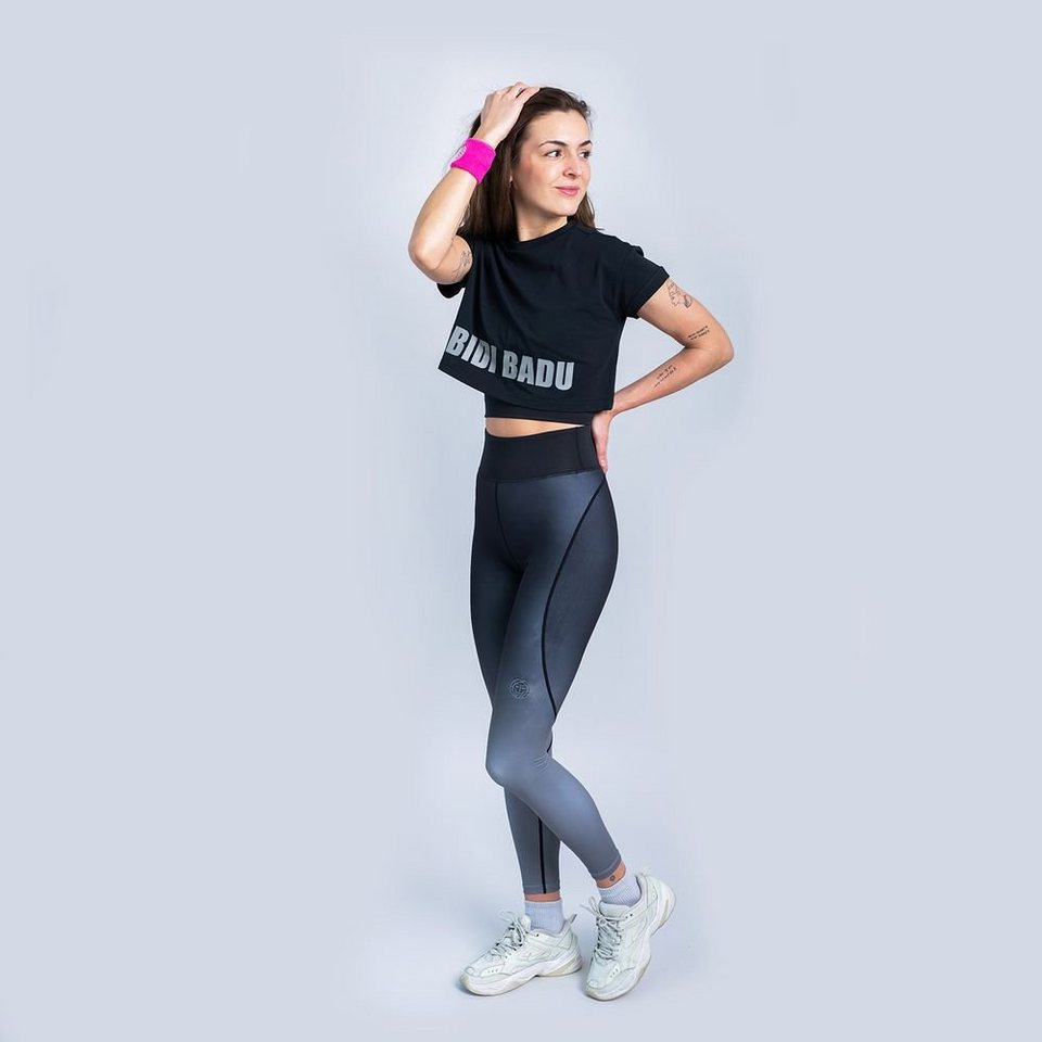 BIDI BADU Trainingsshirt Abdominis Sportshirt für Damen schwarz