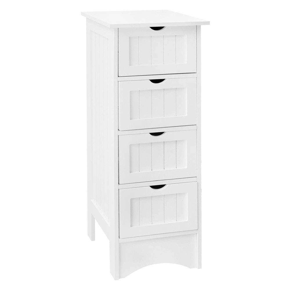 Badkommode Badezimmerschrank aus MDF-Holz viel Stauraum Badschrank Badmöbel
