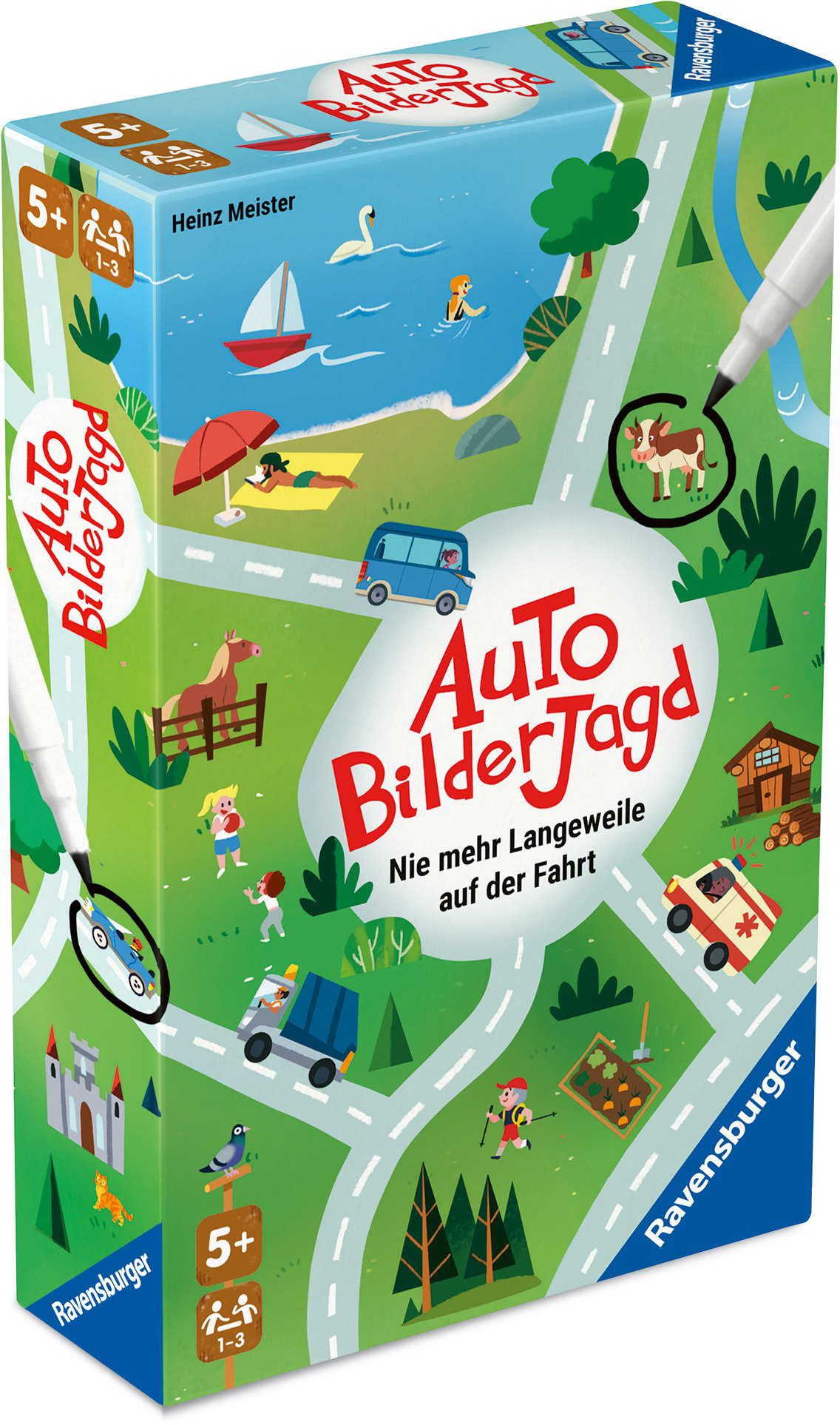 Ravensburger Spiel Reise- & Kompaktspiel Suchspiel Auto-Bilderjagd 24932
