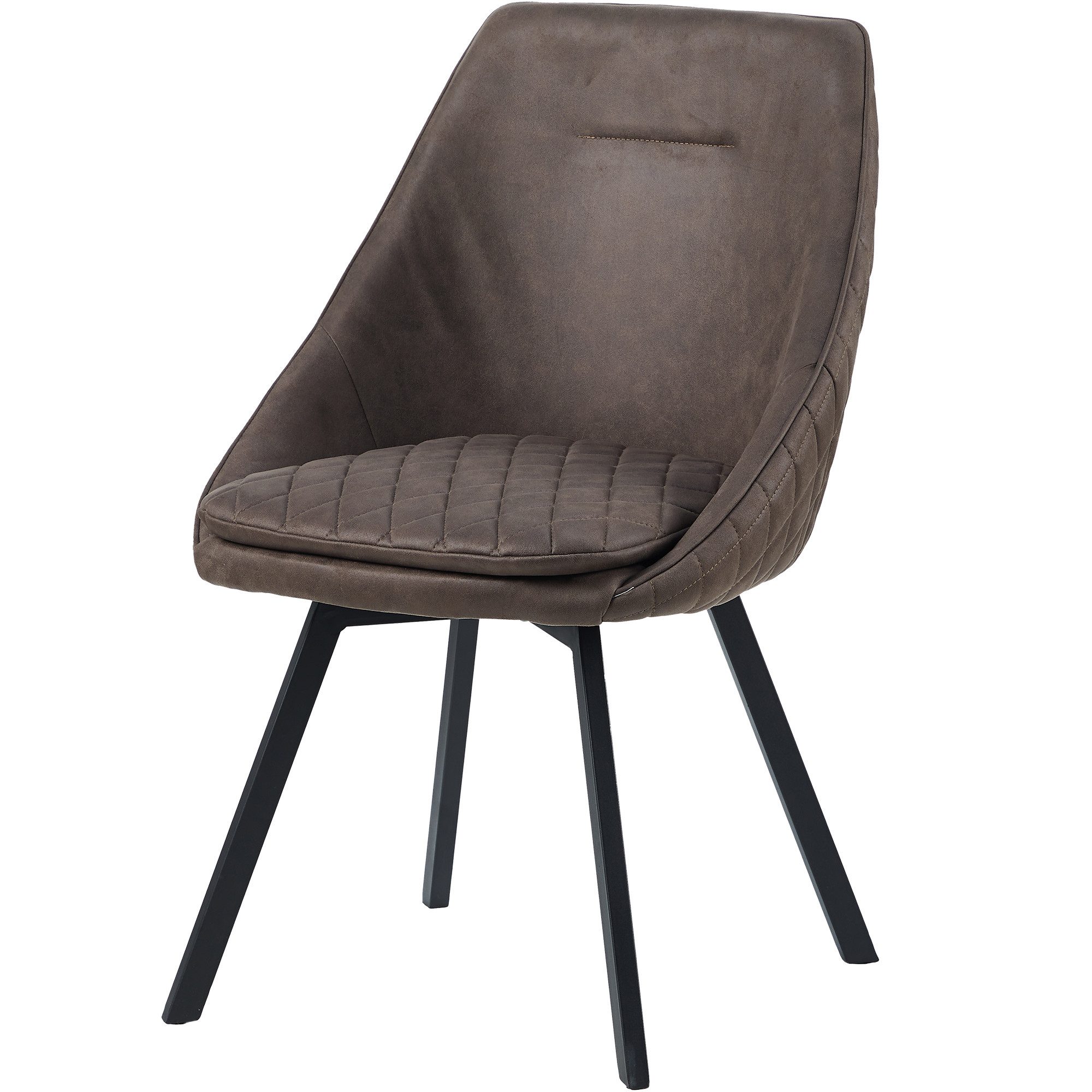 TRISENS Drehstuhl Polsterstuhl Cassiopeia (1 St), Essstuhl mit abgesteppter günstig online kaufen