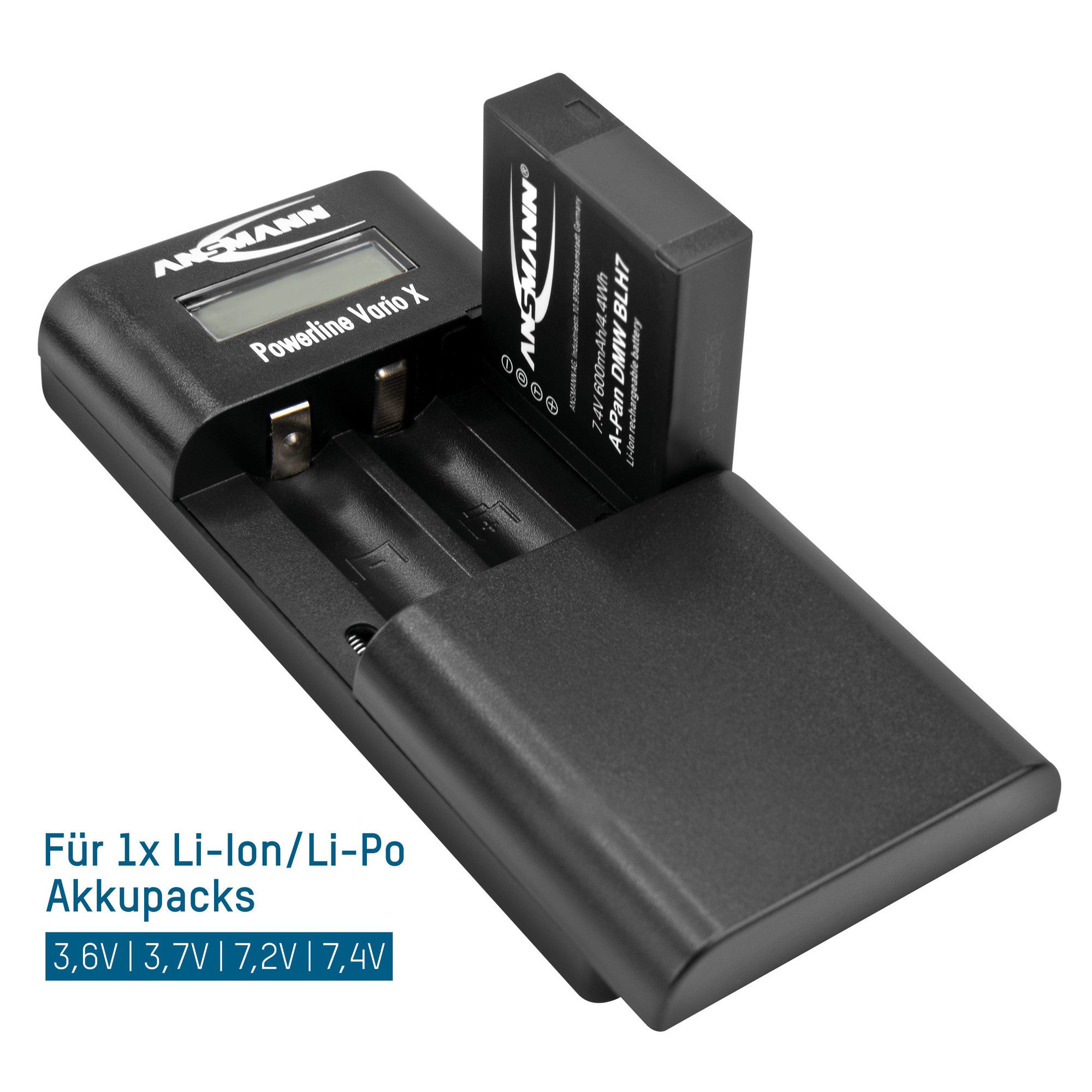ANSMANN AG Akku Ladegerät für Li-ion, Li-Po Packs und NiMH AA / AAA Universal-Ladegerät