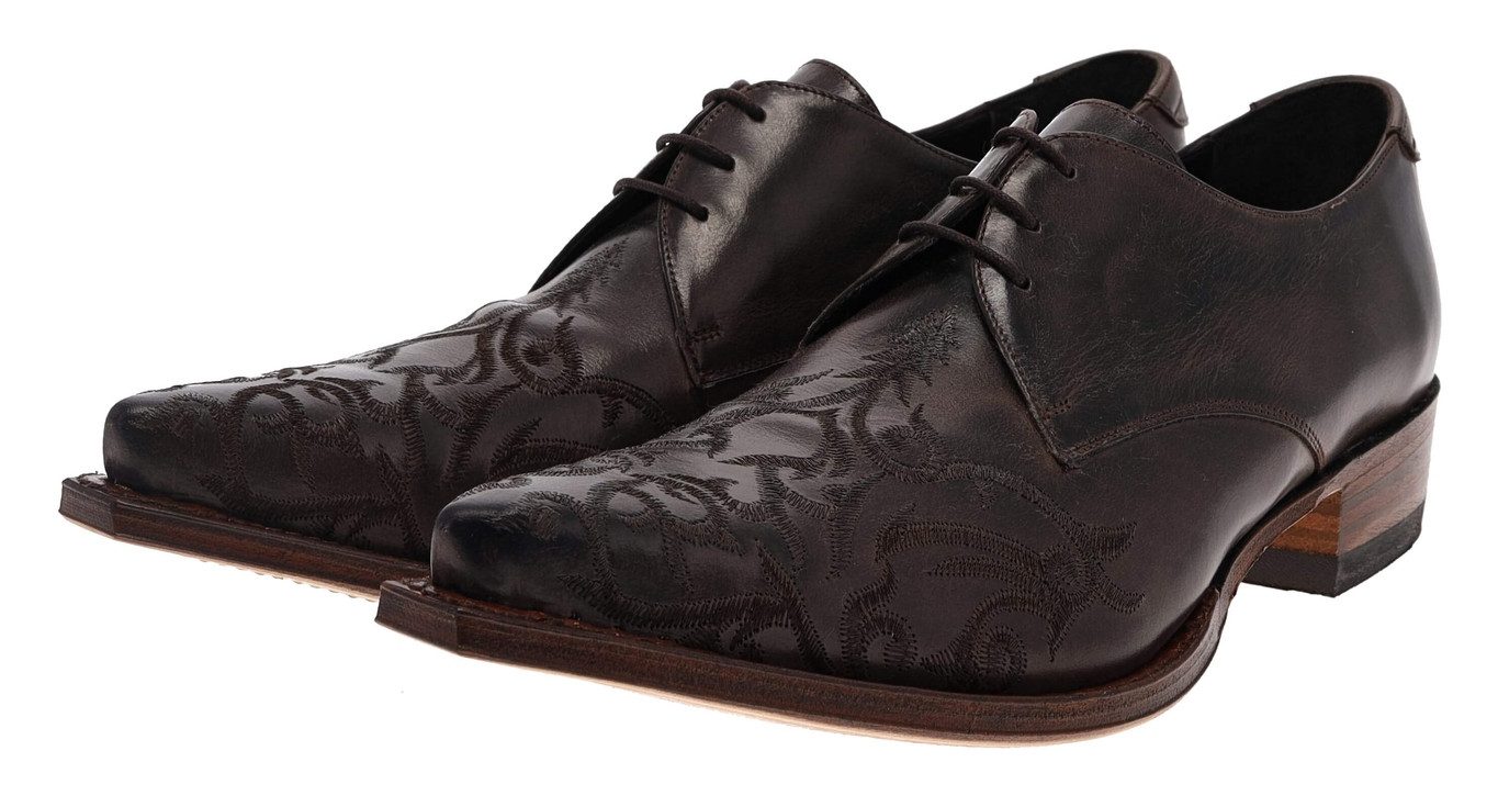 7650 Dunkelbraun Schnürschuh