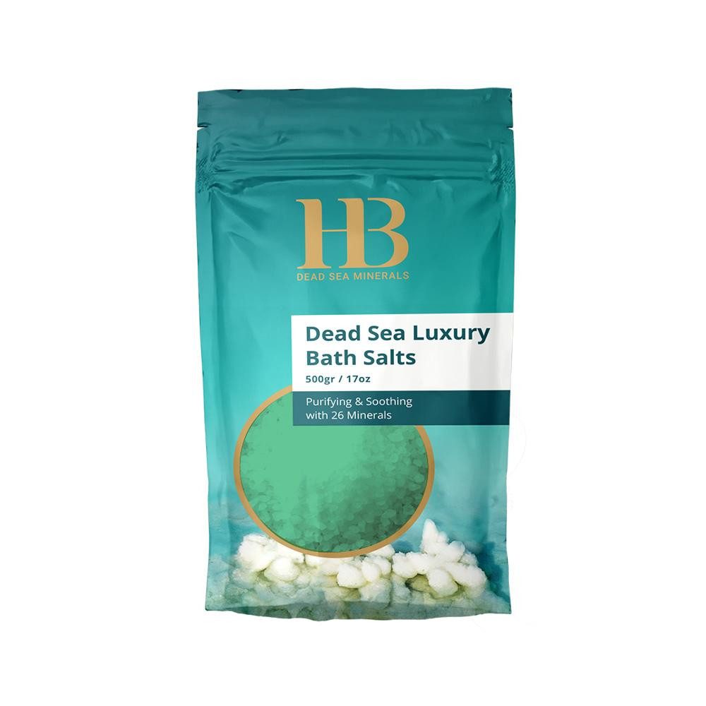 H.B. Dead Sea Minerals Badesalz Health&Beauty Luxus-Badesalz Totes Meer Mineralien grüner Apfel 500gr