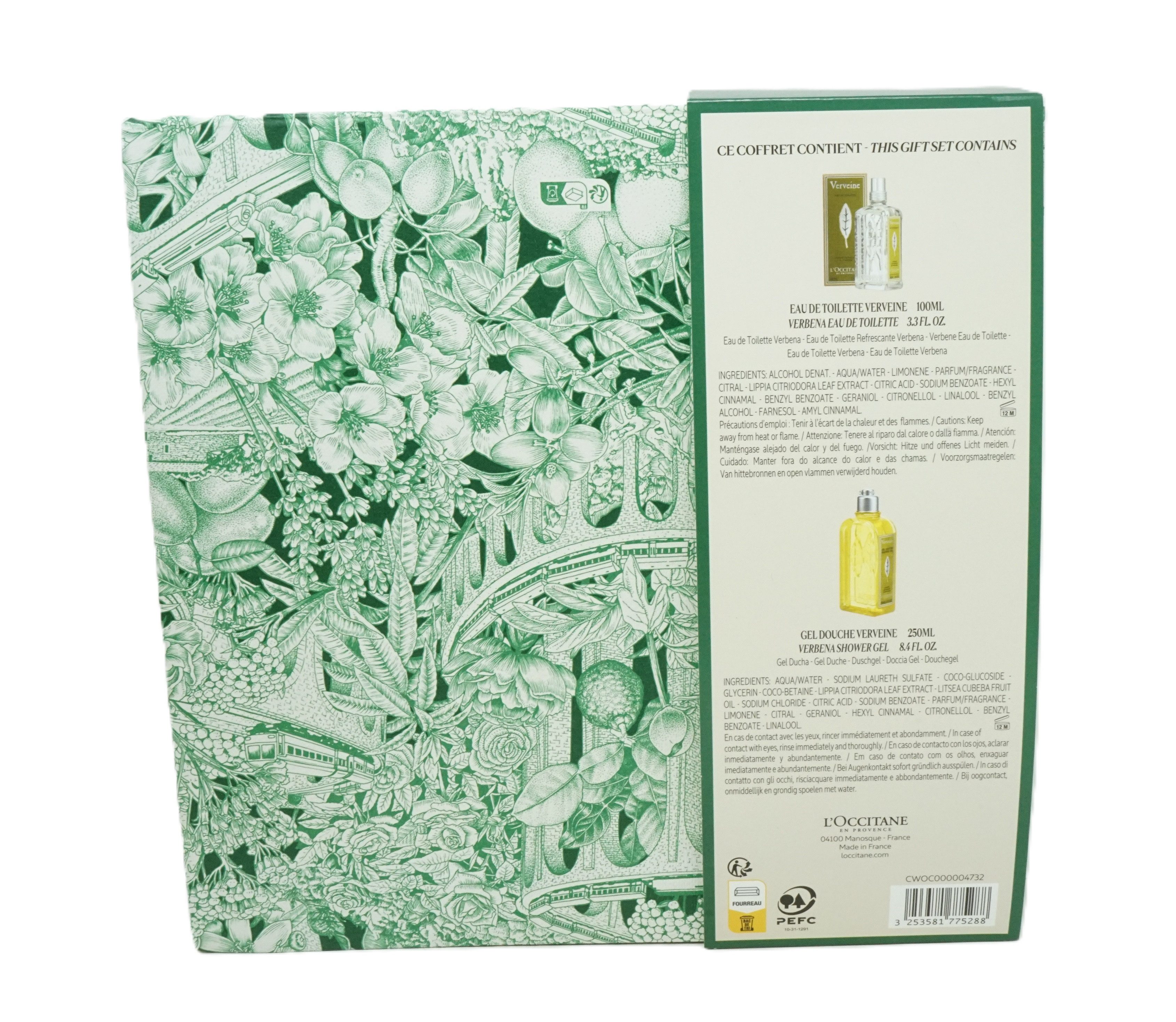 L'OCCITANE Hautreinigungs-Set L'Occitane Fleurs de Cerisier Cherry Blossom Duschgel 250 ml