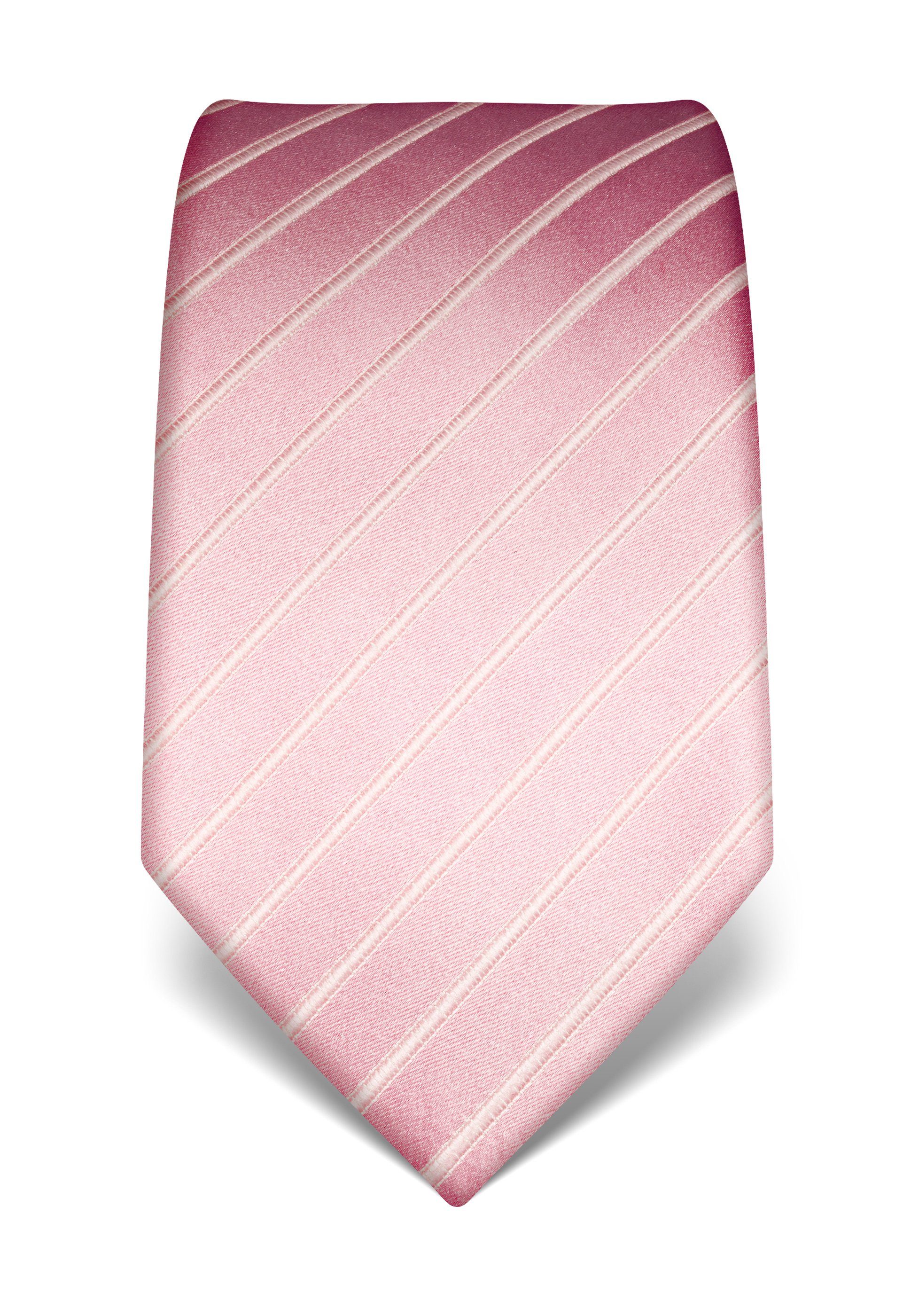 Vincenzo Boretti Krawatte gestreift rosa