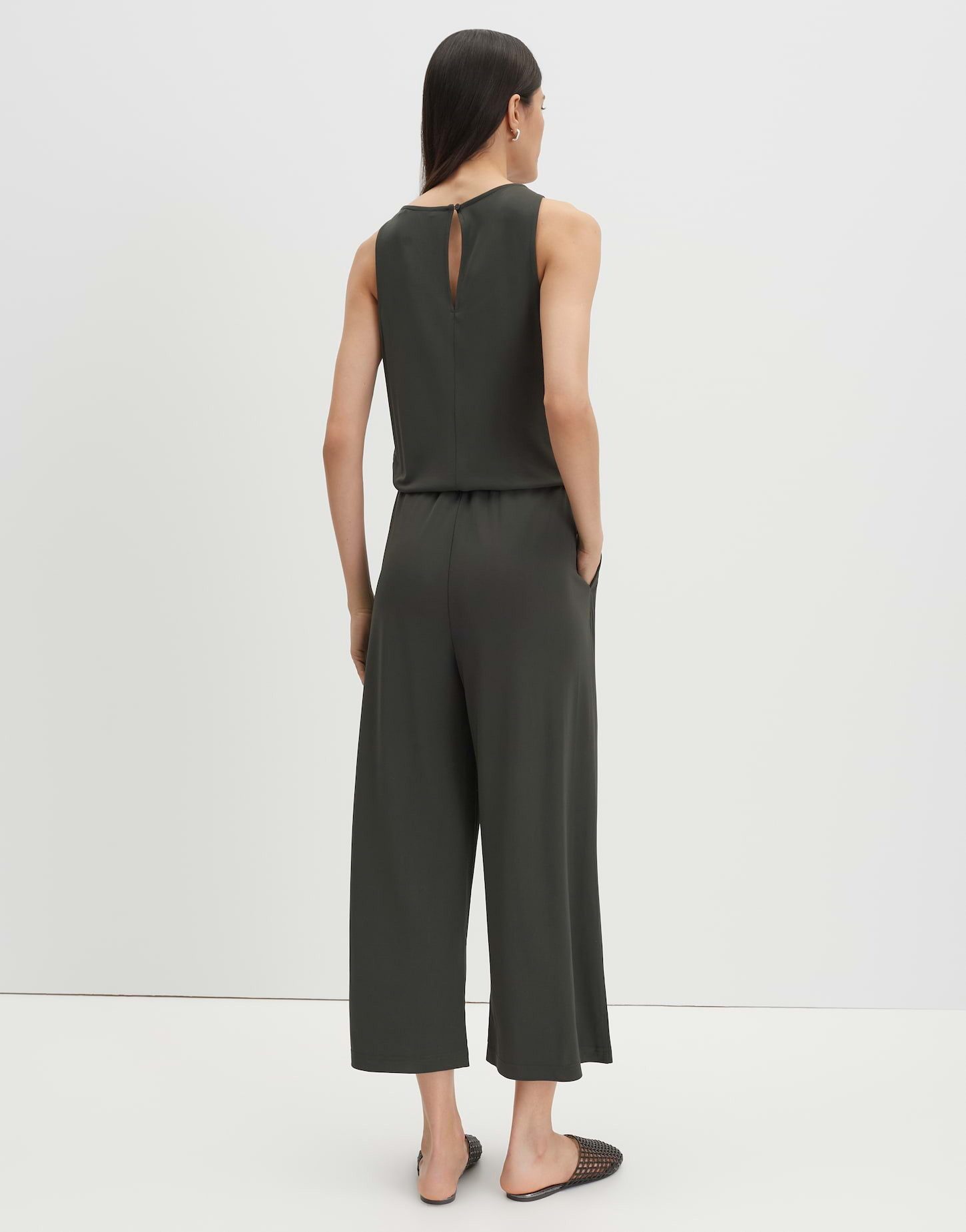 someday Jumpsuit CINELLA aus fließendem Viskose Jersey U-Boot-Ausschnitt und elastische Taille