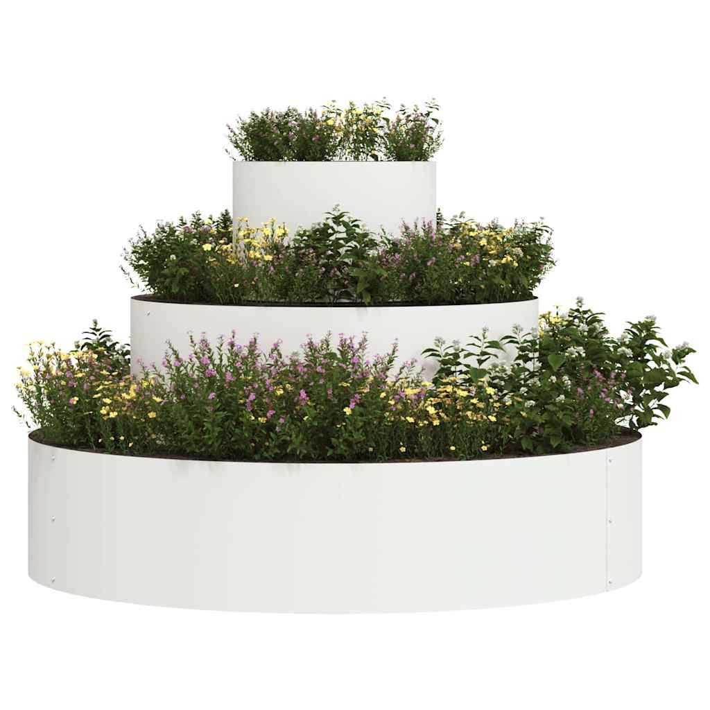 vidaXL Blumentopf Gartenblumentopf Weiß 90 x günstig online kaufen
