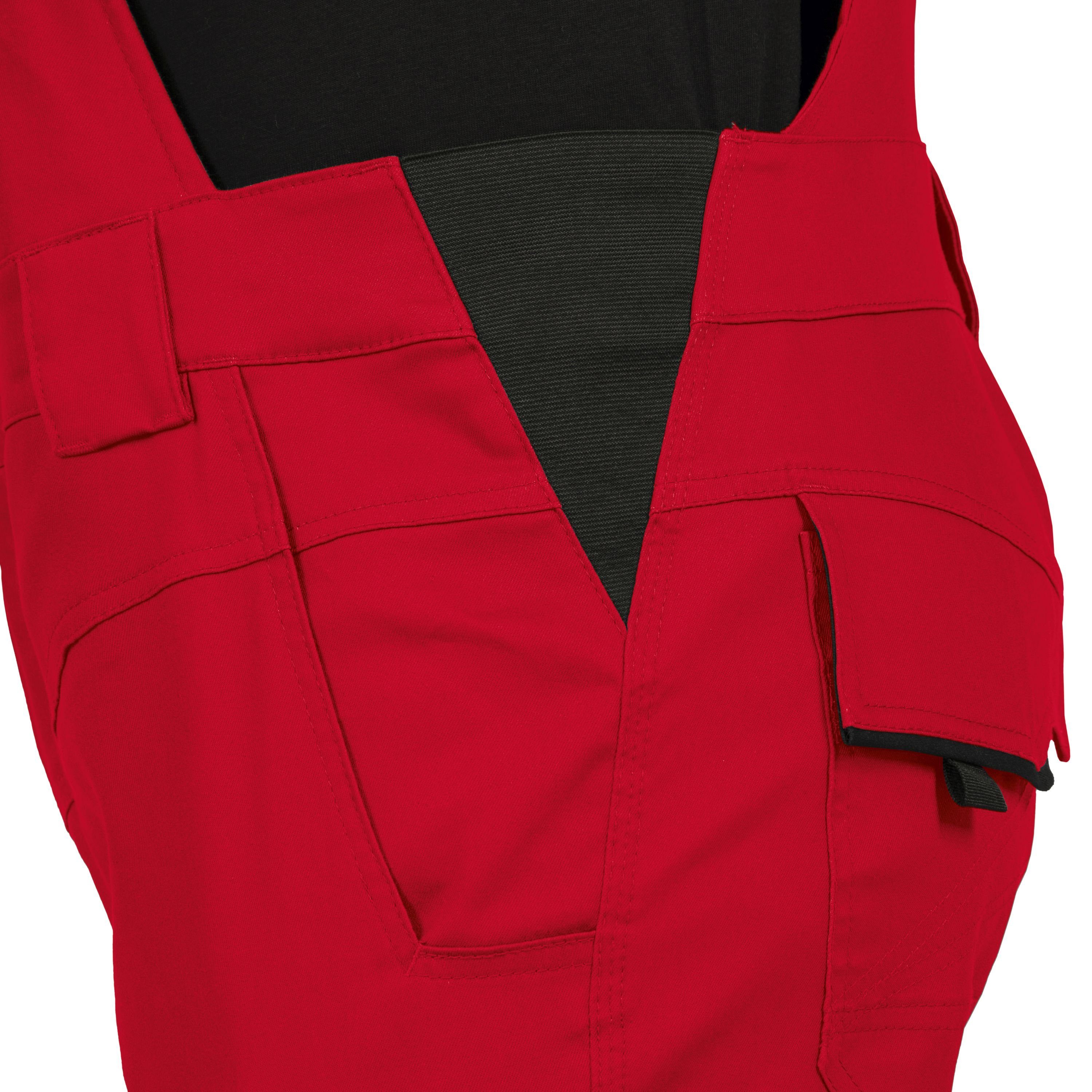 Leibwächter Arbeitslatzhose Herren Flex-Line Latzhose (Arbeitshose mit Keil im Schritt) mit Reflektoren – Bild 4 von 5
