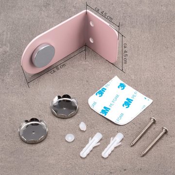 bremermann Seifenhalter Magnet-Seifenhalter PUREZZA – hängende Seife durch Magnet – rosé