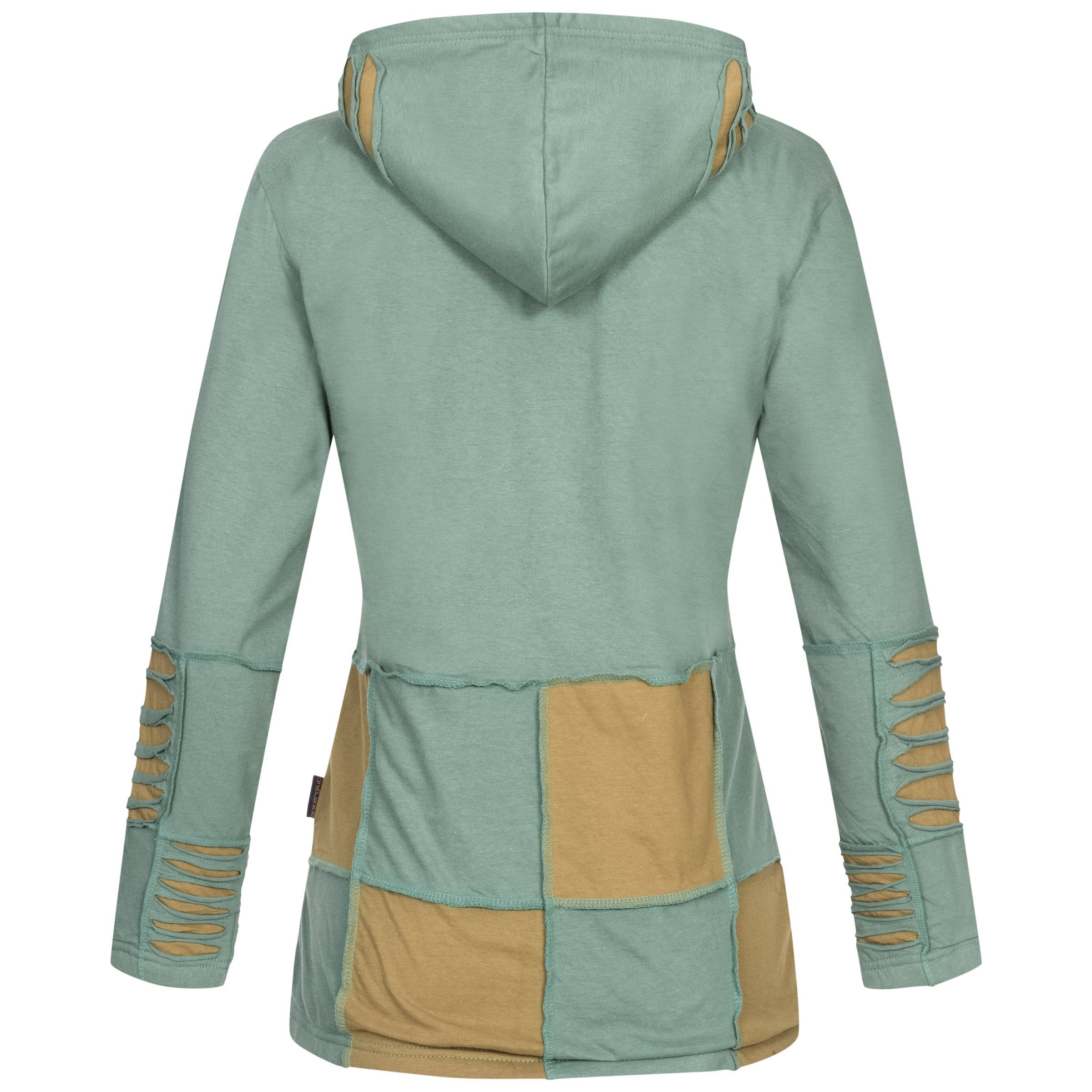 ankerglut Kapuzenfleecejacke Multicolor ANKERGLUT #nepalliebe FLOWER günstig online kaufen