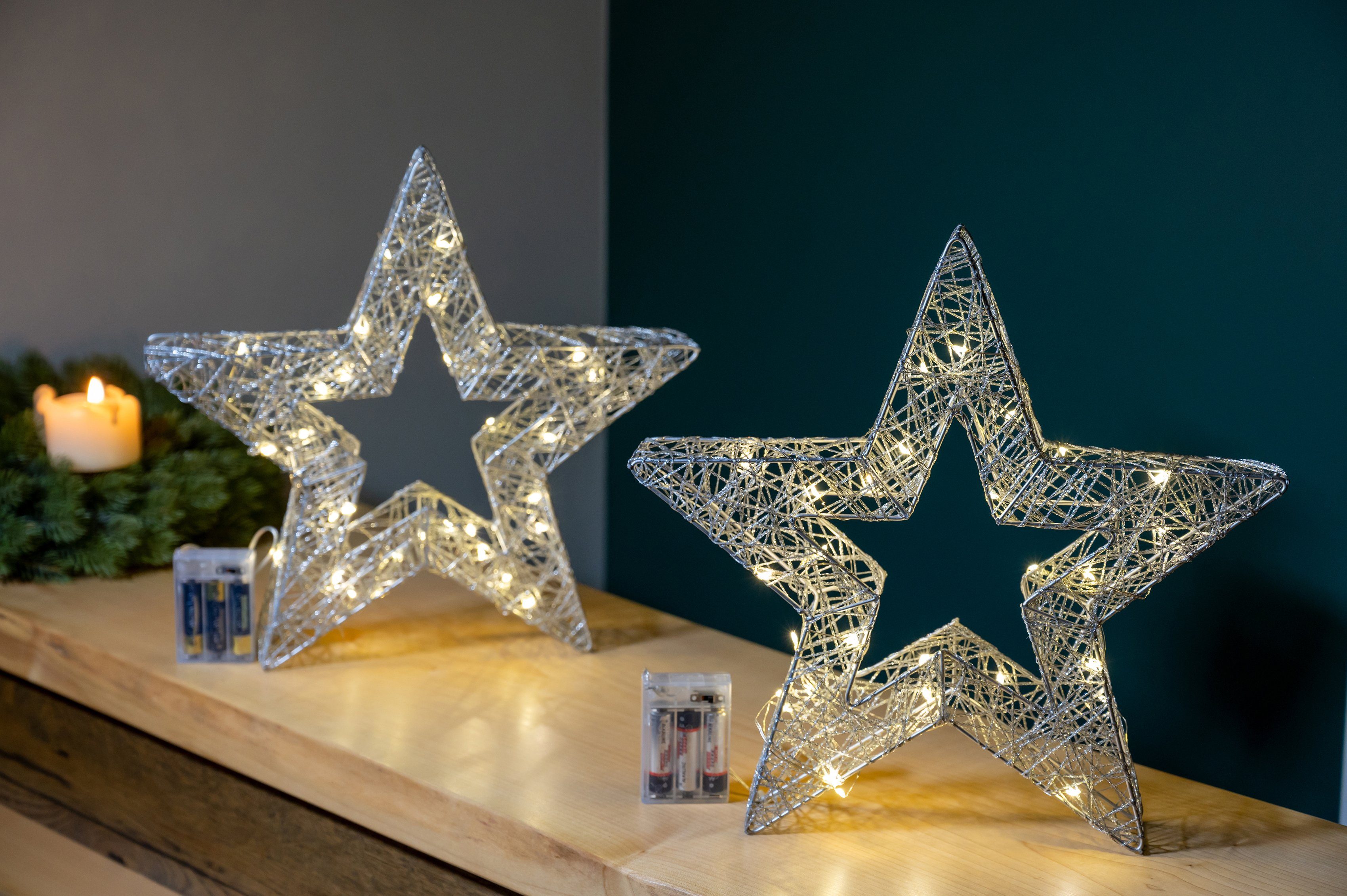 Warmweiß, fest LED LED Stern Weihnachtsdeko, Star-Max LED integriert, stromsparende Weihnachtsstern,