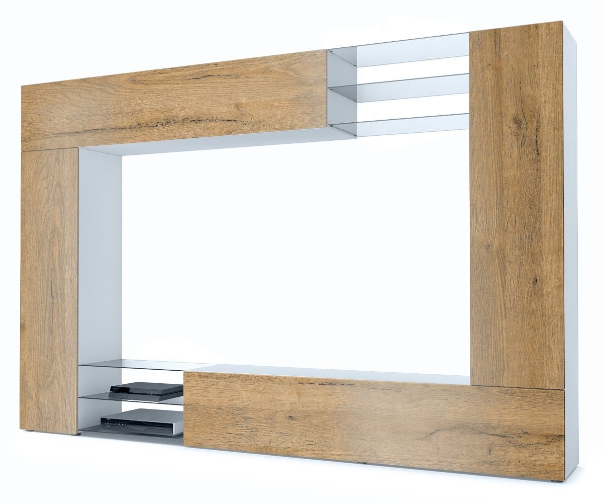 Vladon Wohnwand Mirage, (Anbauwand mit Rückwand günstig online kaufen