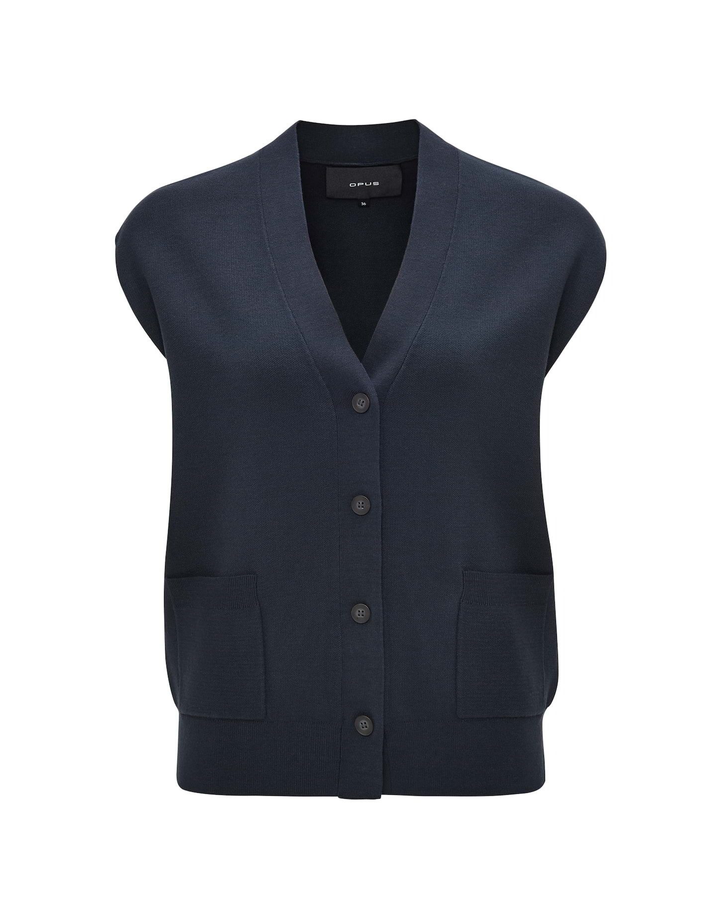 OPUS Strickweste Strickweste DASSIMA Regular aus Milano Strick