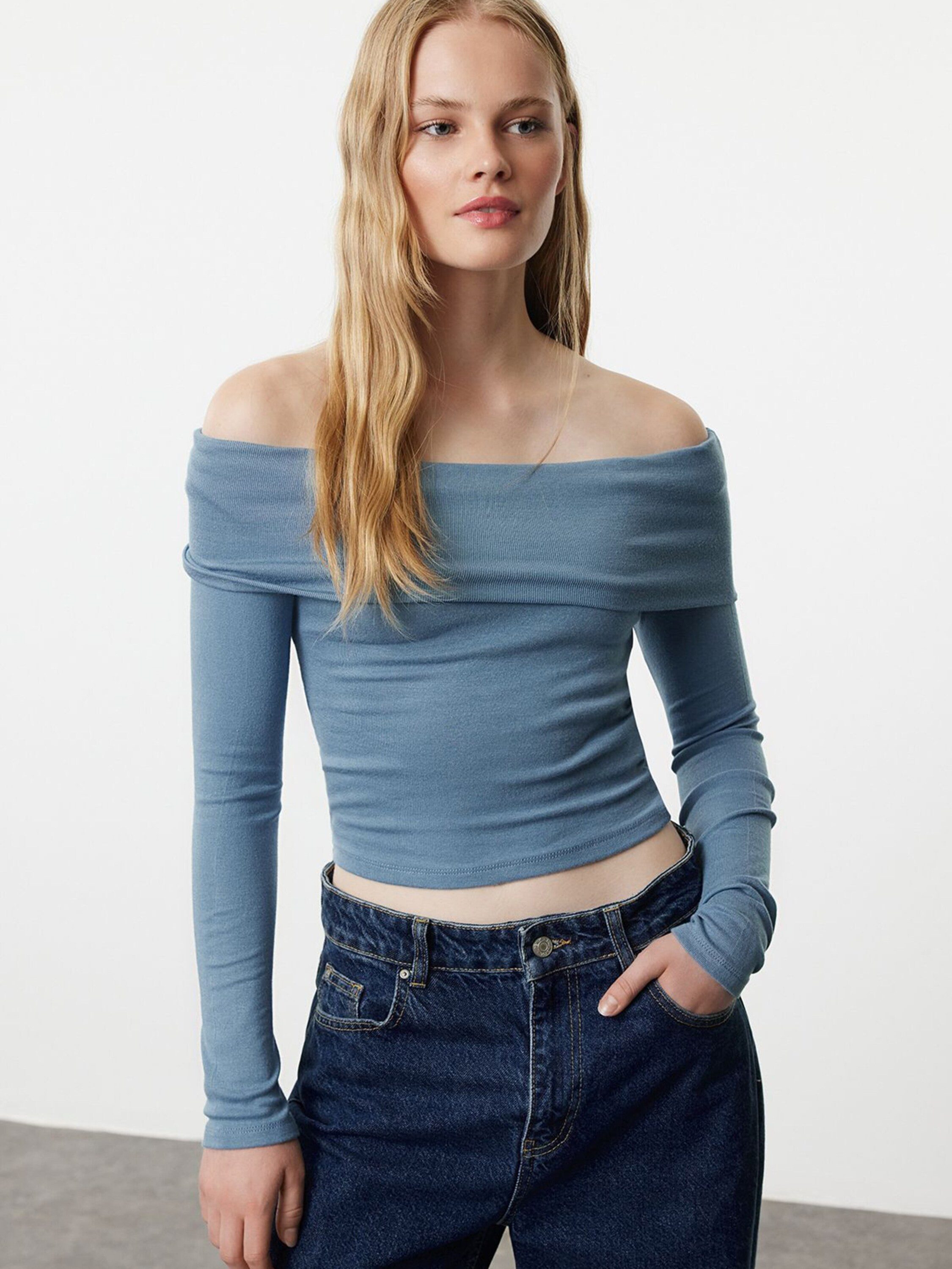 Trendyol Langarmshirt (1-tlg) Plain/ohne Details günstig online kaufen