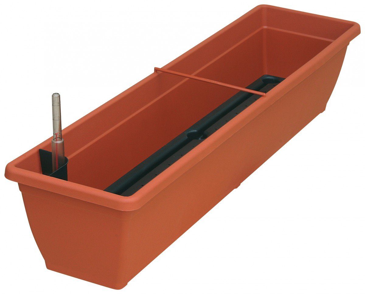 Geli Balkonkasten 5er Set Blumenkasten Aqua-Toscana mit Bewässerung Sparpaket