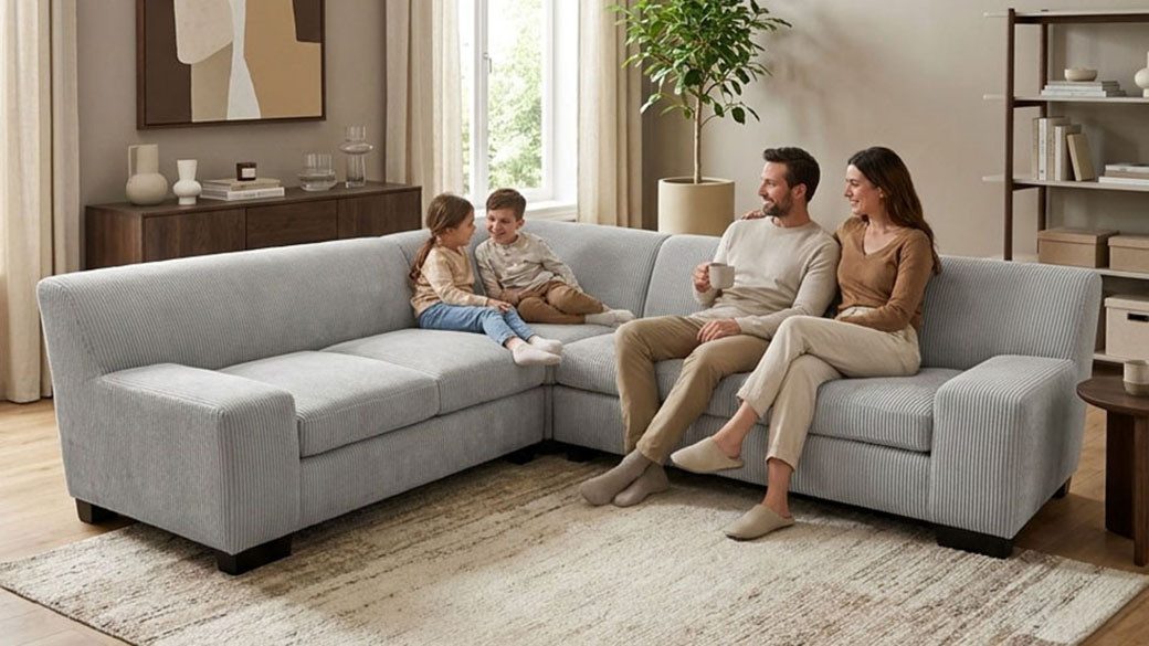 OTTO home Ecksofa Faxxe 249 x 214 cm, auch mit Schlaffunktion, aus haustierfreundlichem Pet Friendly Cord, L-Form