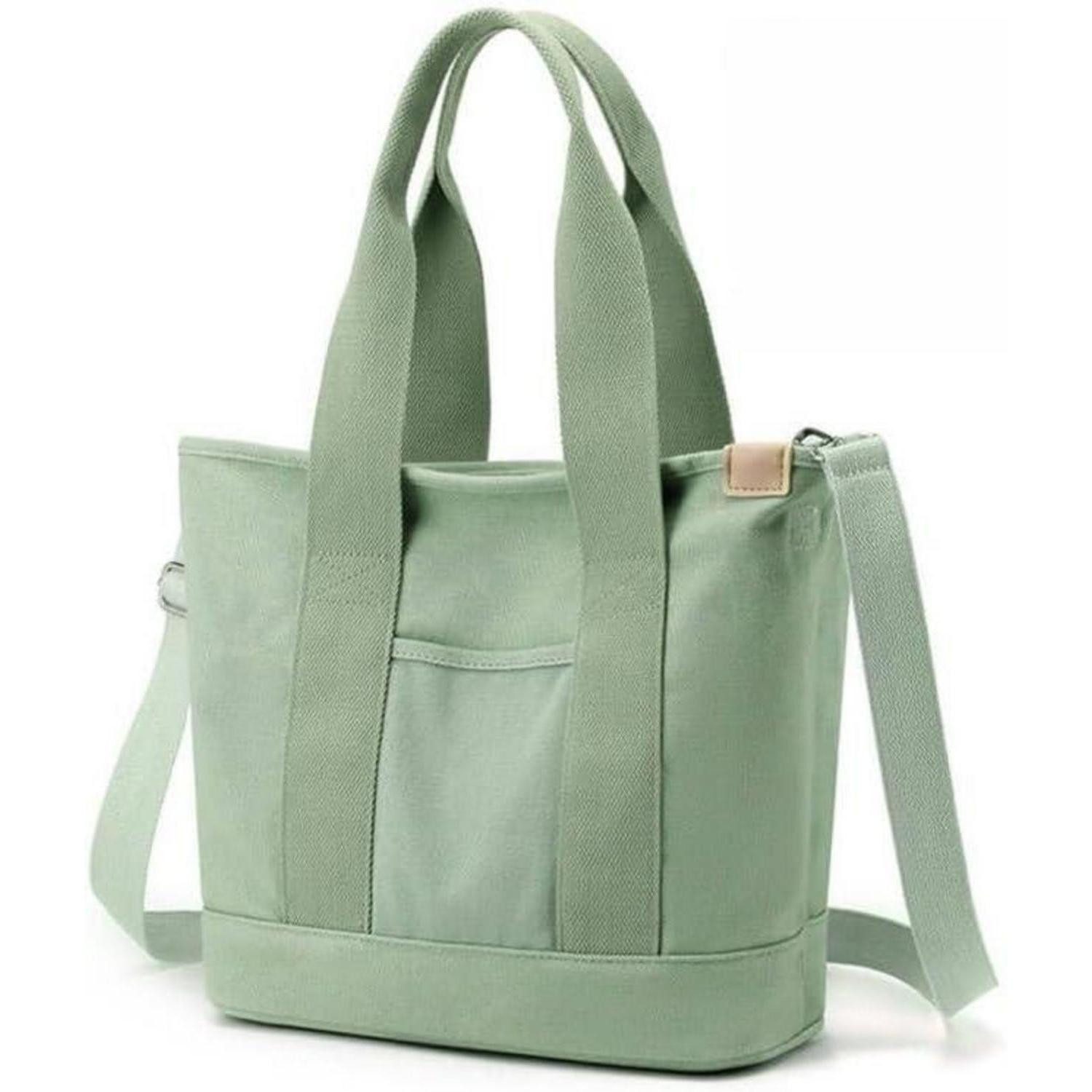 LuxusKollektion Umhängetasche Handtasche Canvas Damen Umhängetasche mit Rei günstig online kaufen