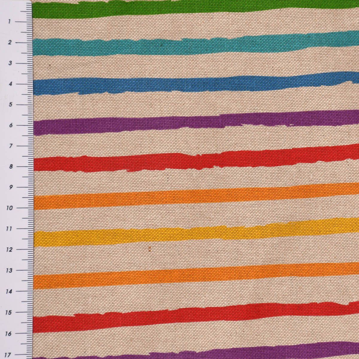 245cm, bunt St), Germany, blickdicht, LEBEN., Vorhang SCHÖNER (1 Stripe LEBEN. Vorhang Baumwolle, handmade, SCHÖNER Streifen Rainbow Smokband made in natur vorgewaschen